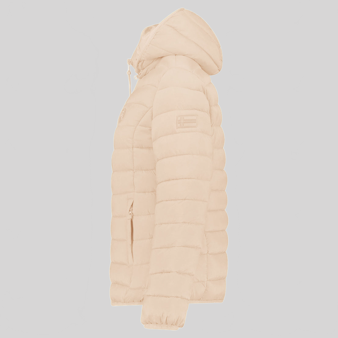 geographical-norway-atikotal-hood-damen-steppjacke-beige image 5