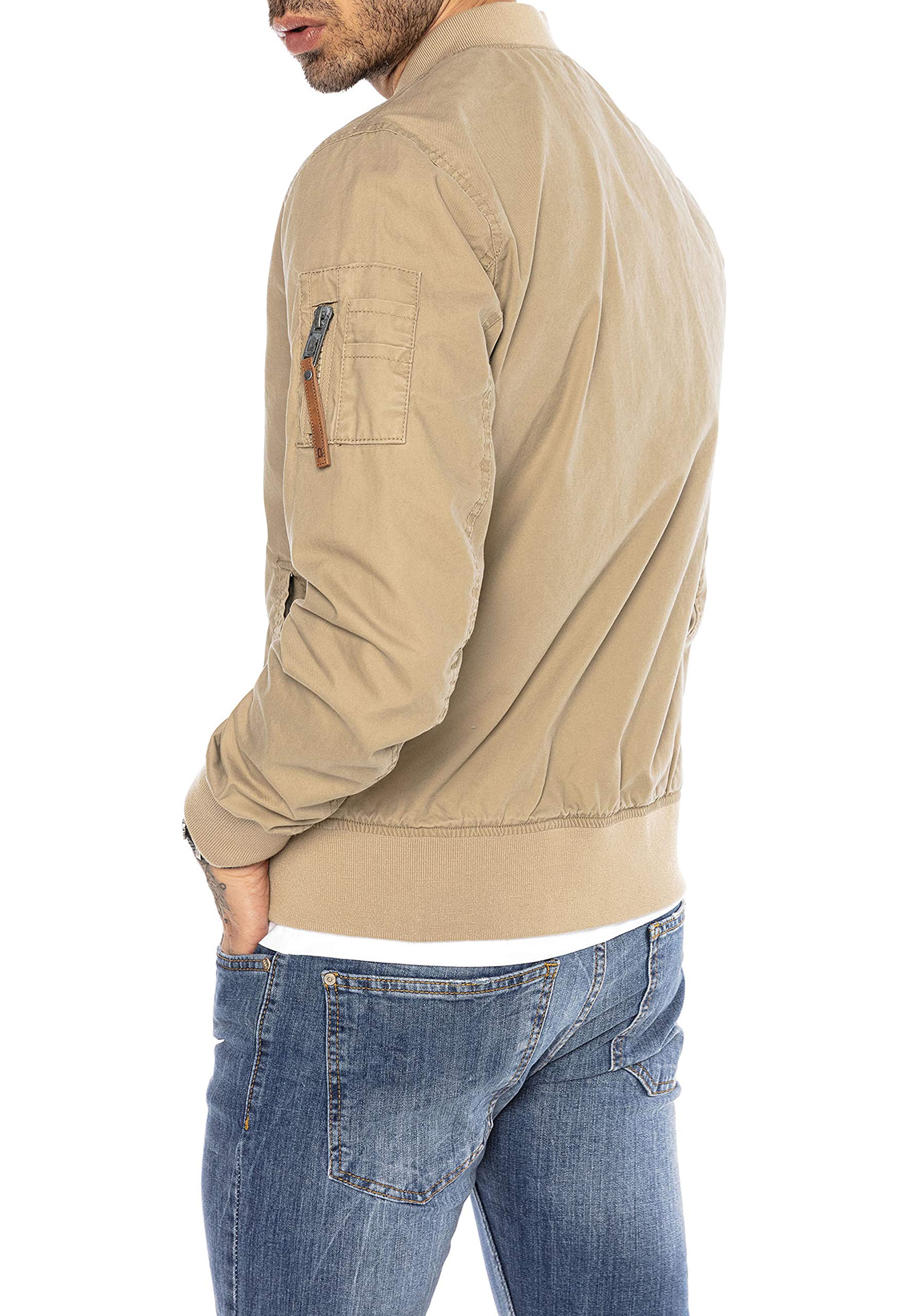 redbridge-blouson-herren-fliegerjacke-bergangsjacke-schwarz-baumwolle image 5