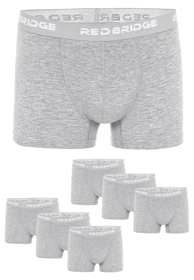 redbridge-m7301-boxershorts-6er-pack-herren-baumwolle-schwarz image 1