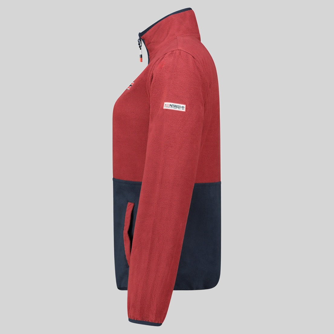 geographical-norway-touki-fz-fleecejacke-damen-bordeaux image 5