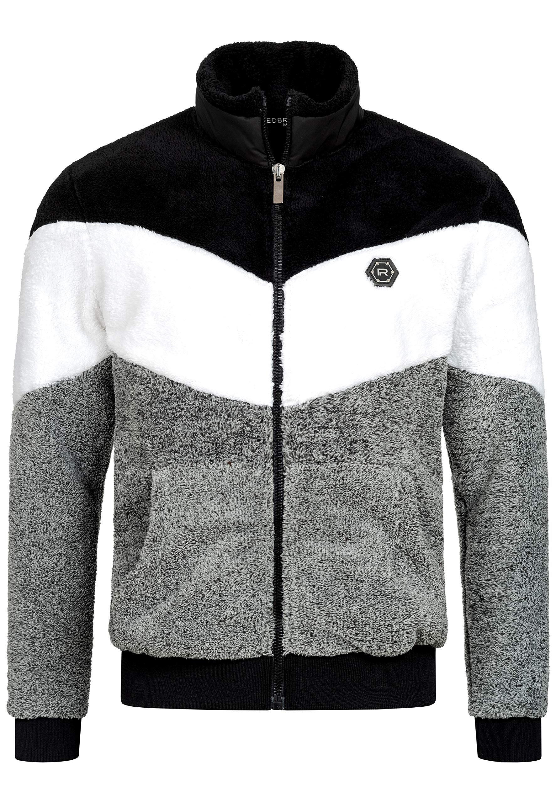 redbridge-arrow-teddyfell-sweatjacke-herren-mit-rei-verschluss image 1