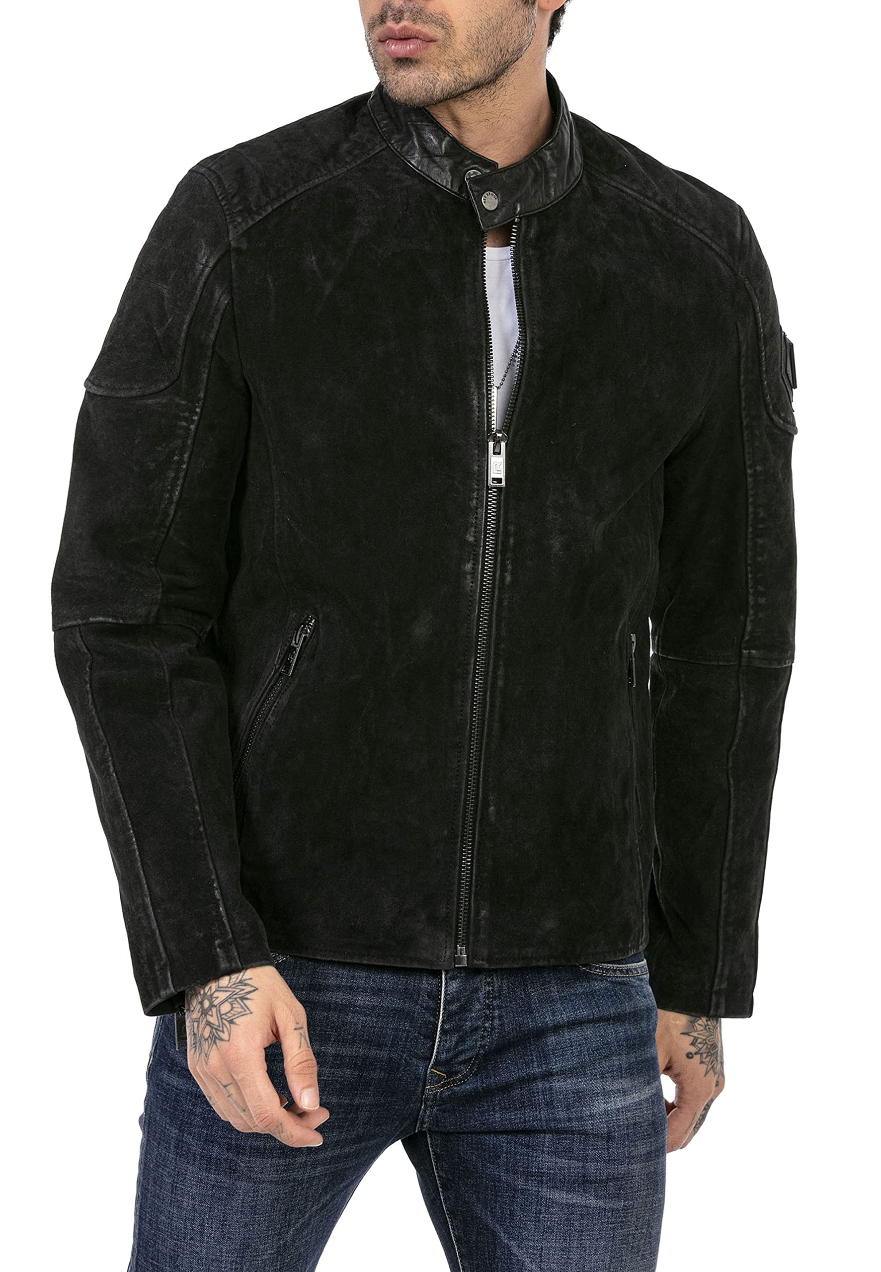 redbridge-lederjacke-herren-bikerjacke-echtleder-vintage image 8