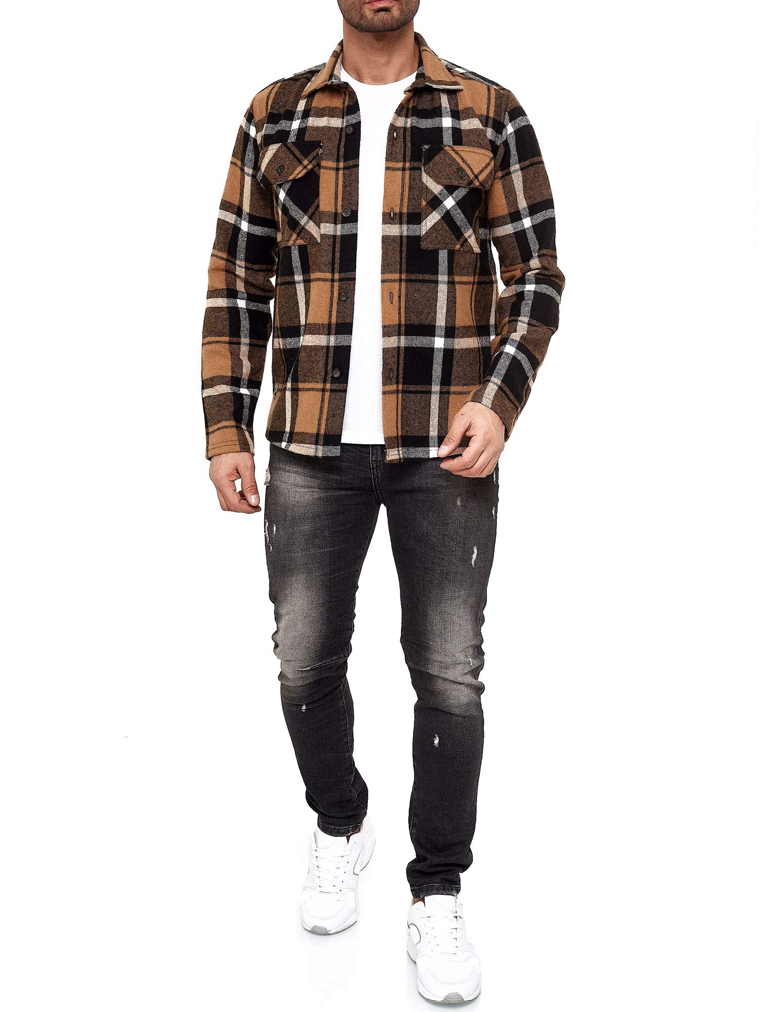redbridge-holzf-llerhemd-herren-kariert-regular-fit-baumwolle image 3