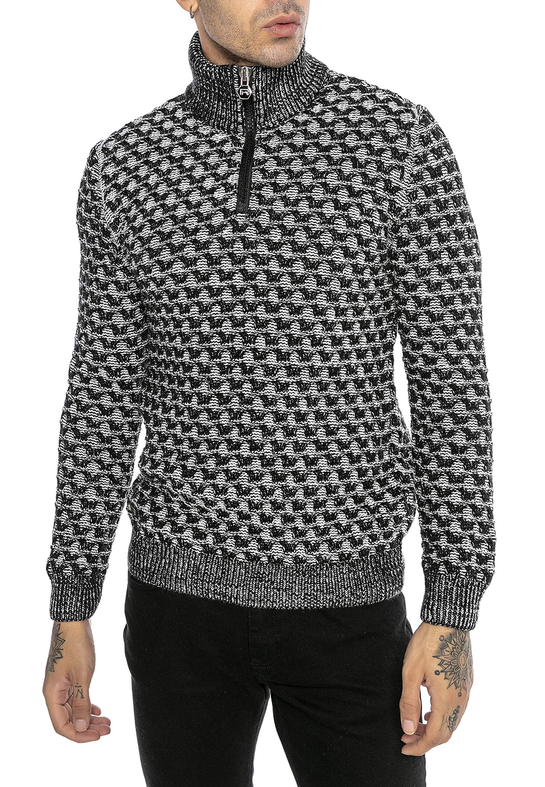 redbridge-strickpullover-herren-stehkragen-shell-gr-l image 1