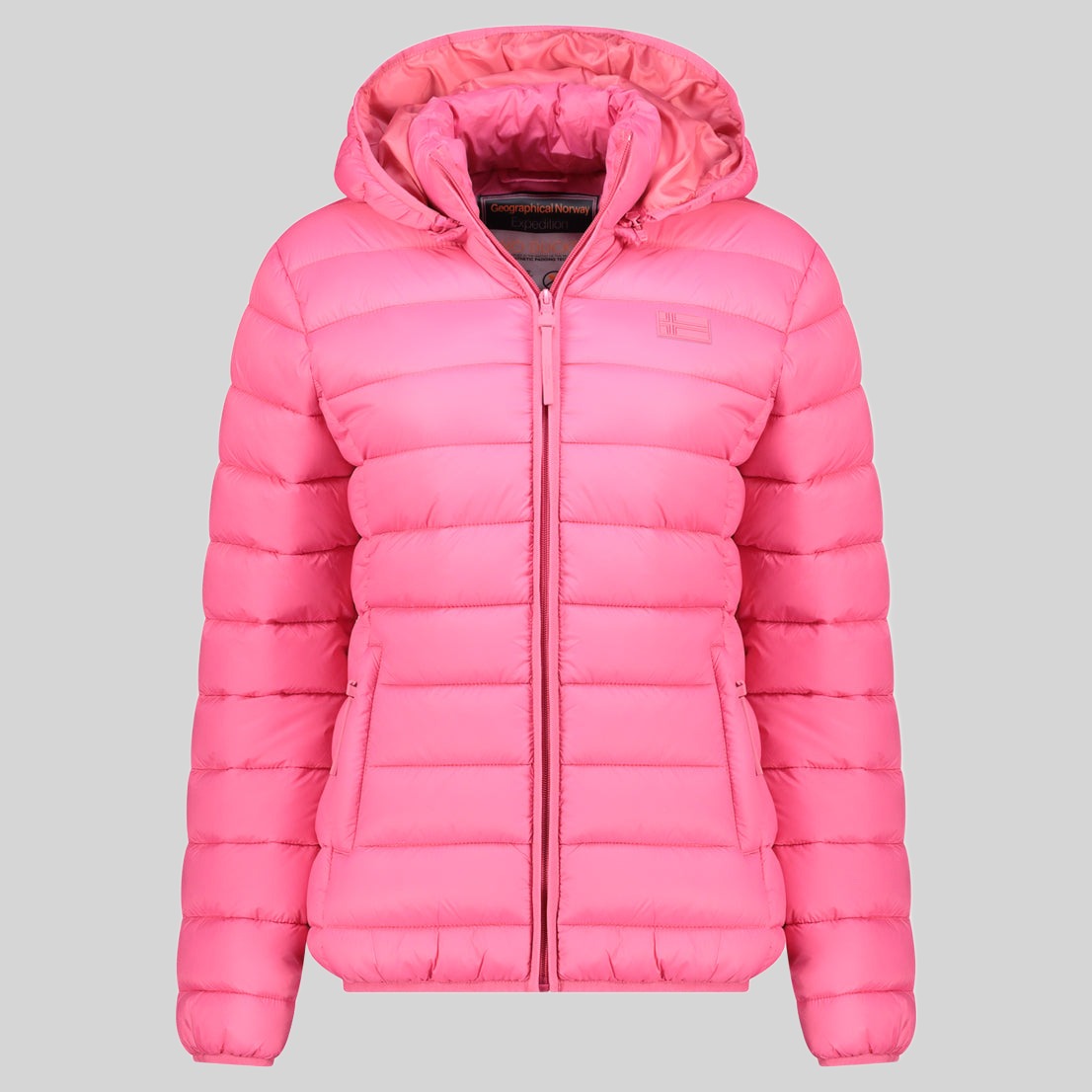 geographical-norway-atichoko-hood-steppjacke-damen-rosa-gesteppt image 3