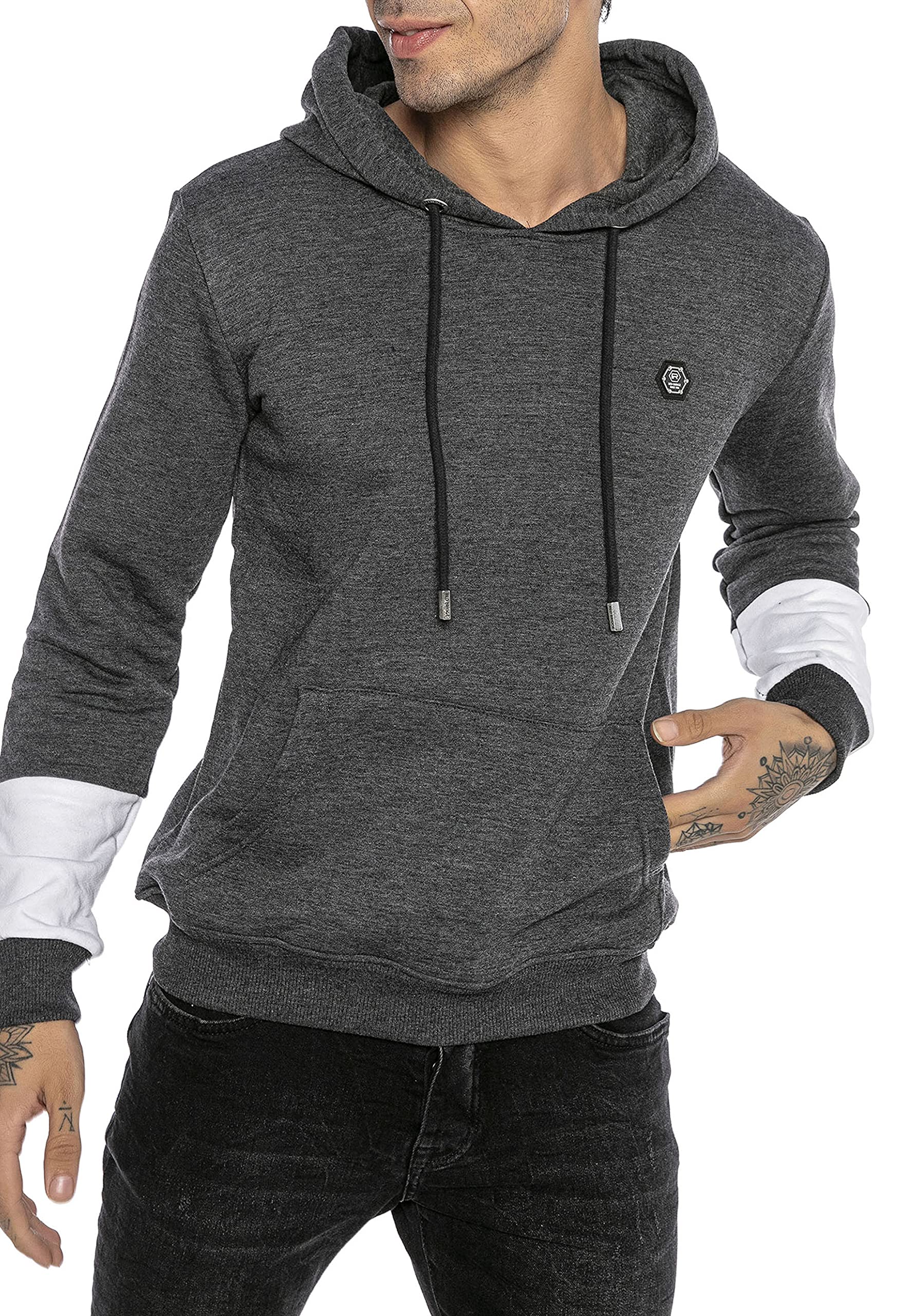 redbridge-hoodie-kapuzenpullover-herren-l-schwarz-baumwolle image 1