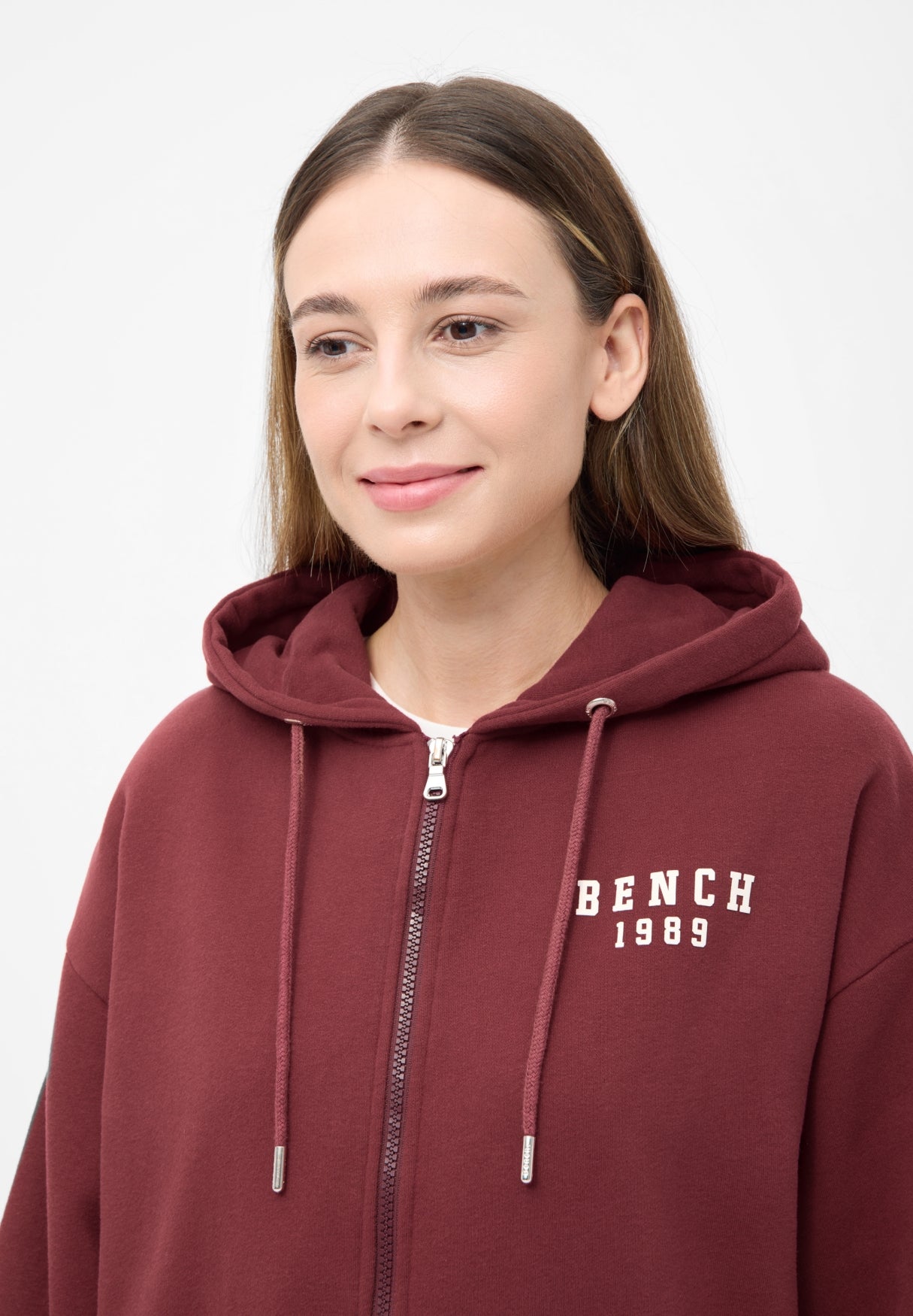 bench-alma-damen-sweatjacke-zip-hoodie-cordovan image 4
