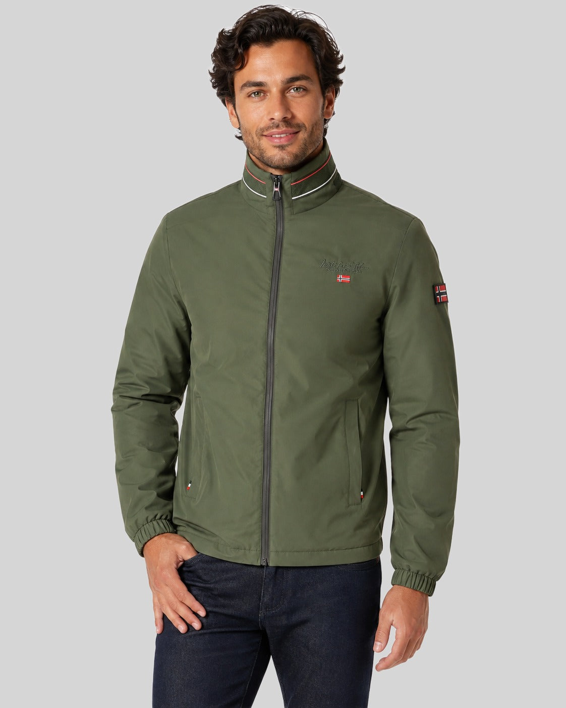 geographical-norway-birmo-herren-jacke-kaki-wasserabweisend image 1