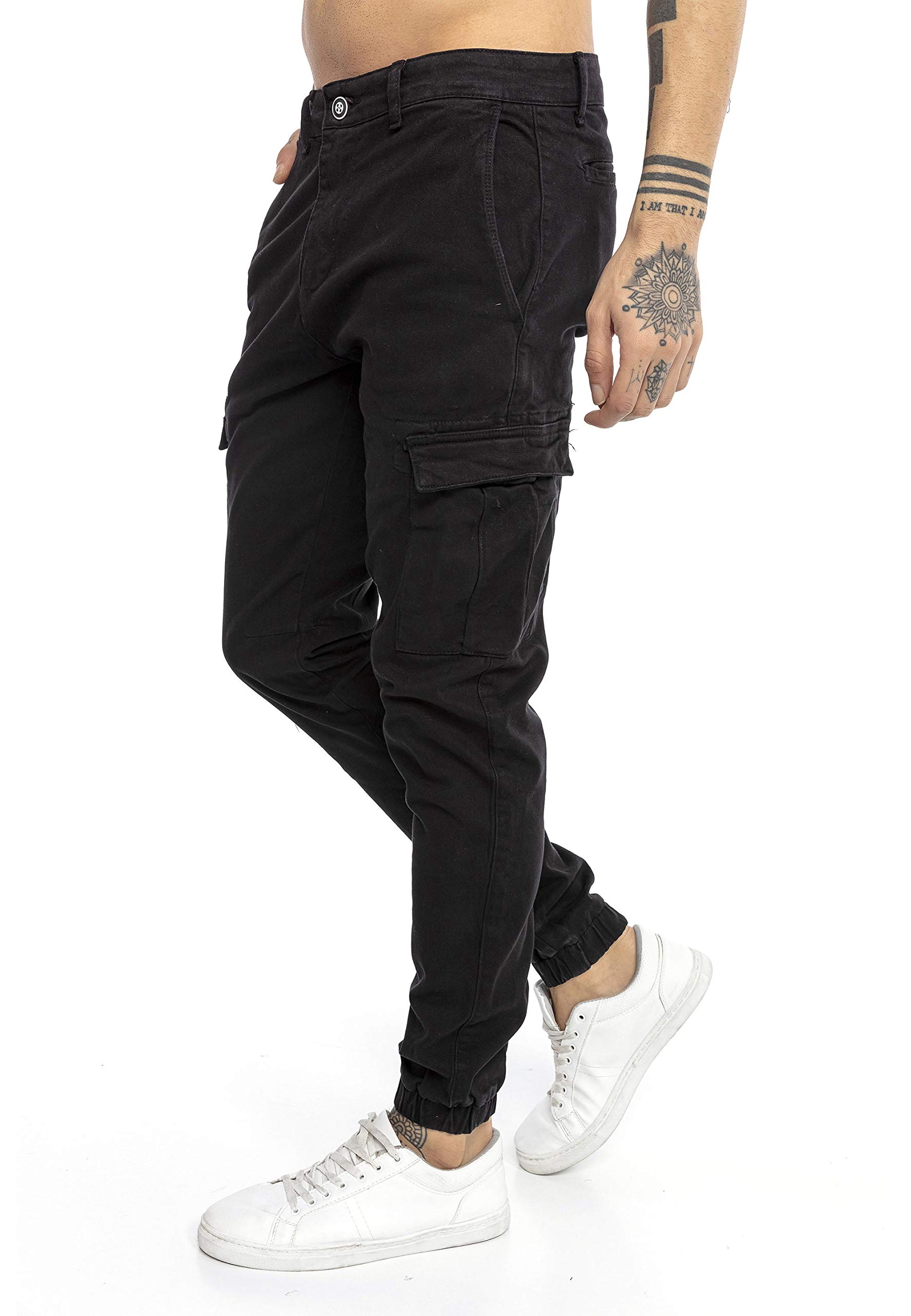 redbridge-m4263-jogger-jeans-cargo-herren-32w-32l-schwarz-stretch image 6