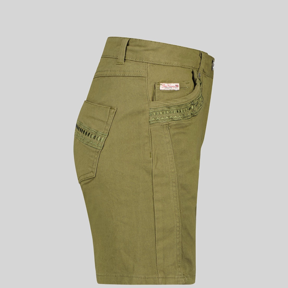 geographical-norway-primael-bermuda-shorts-damen-kaki-baumwolle image 5