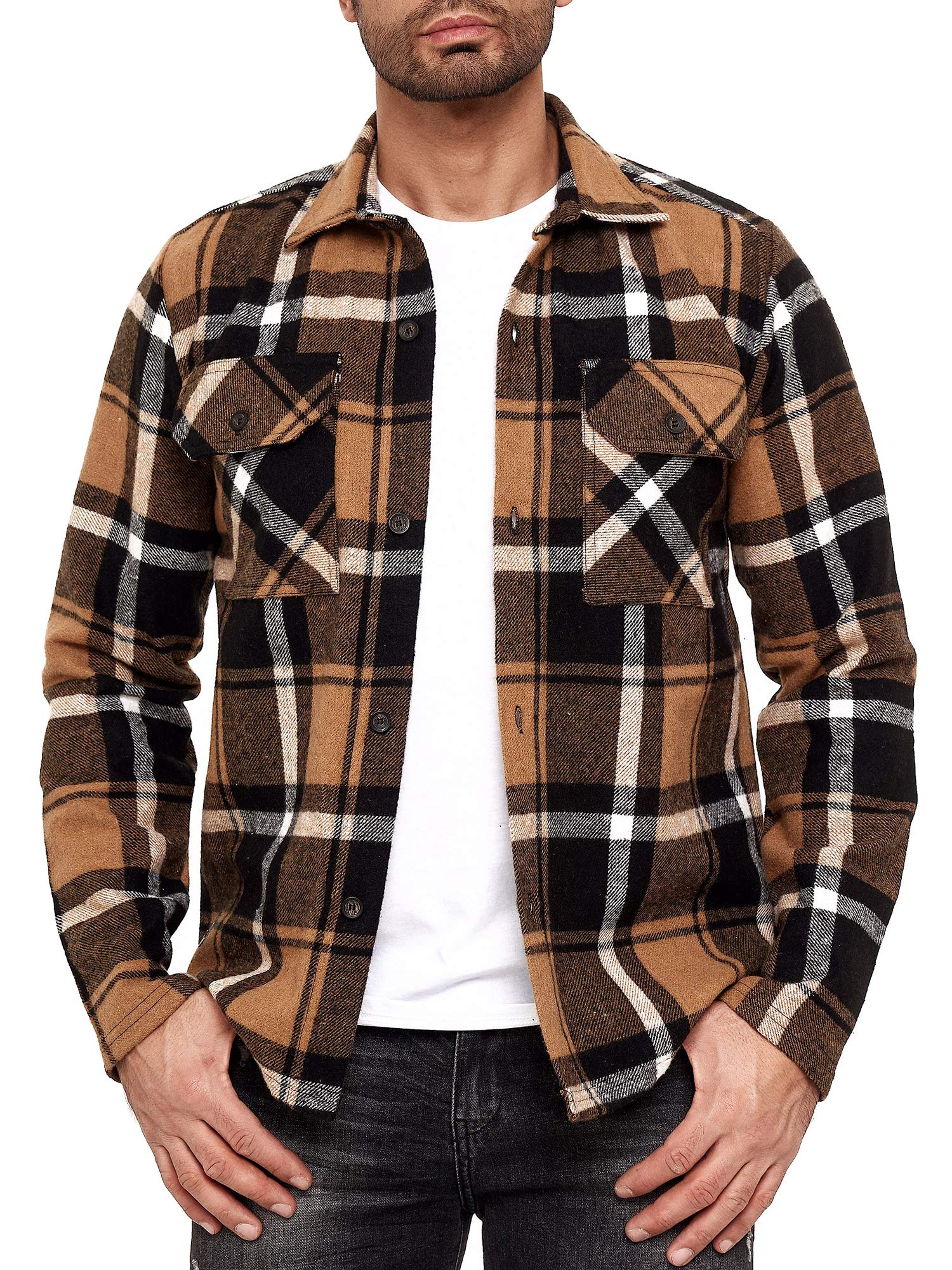 redbridge-holzf-llerhemd-herren-kariert-regular-fit-baumwolle image 1