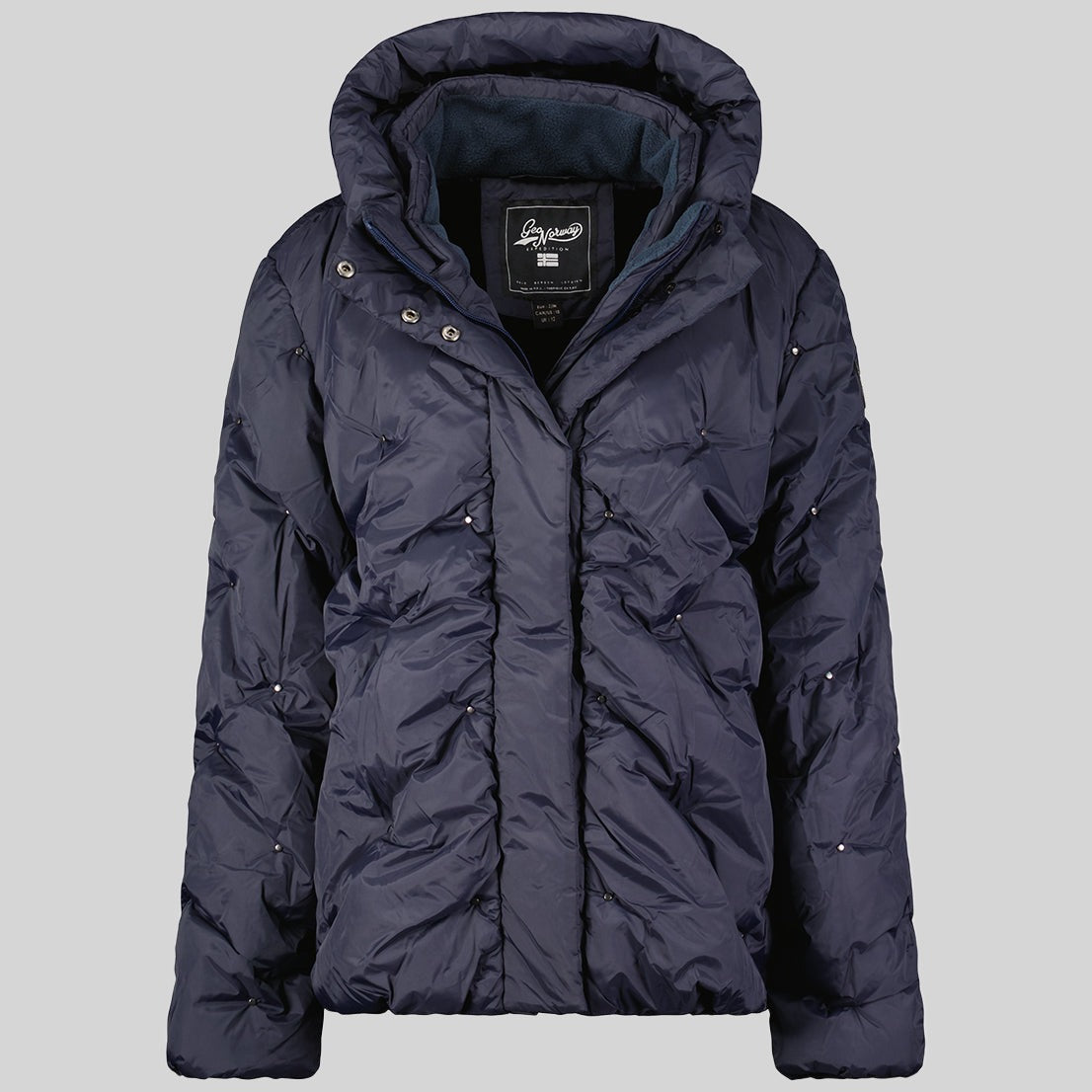 geographical-norway-berola-damen-parka-winterjacke-marine-mit-kapuze image 3