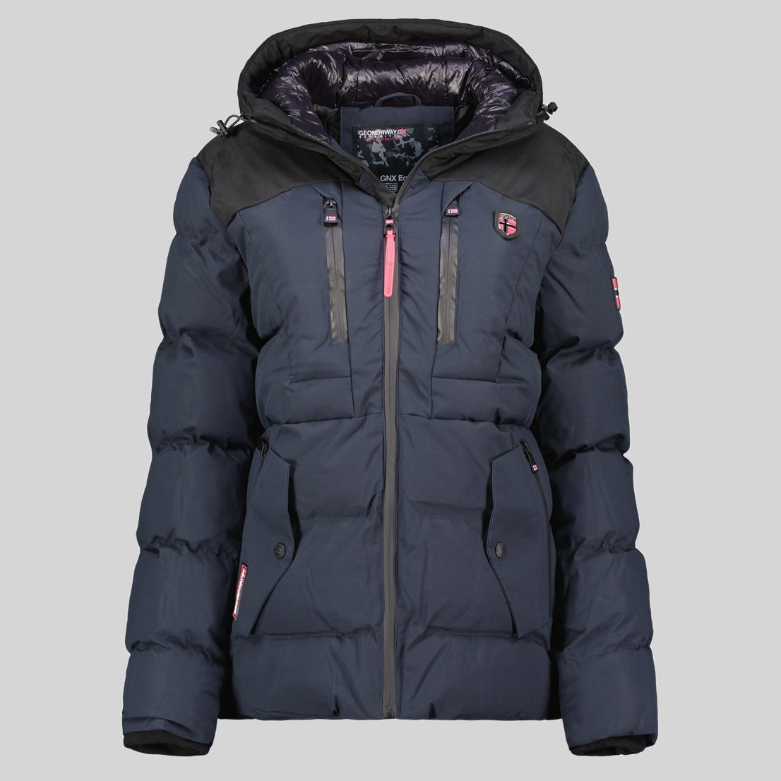 geographical-norway-cachot-damen-parka-schwarz-winter image 8