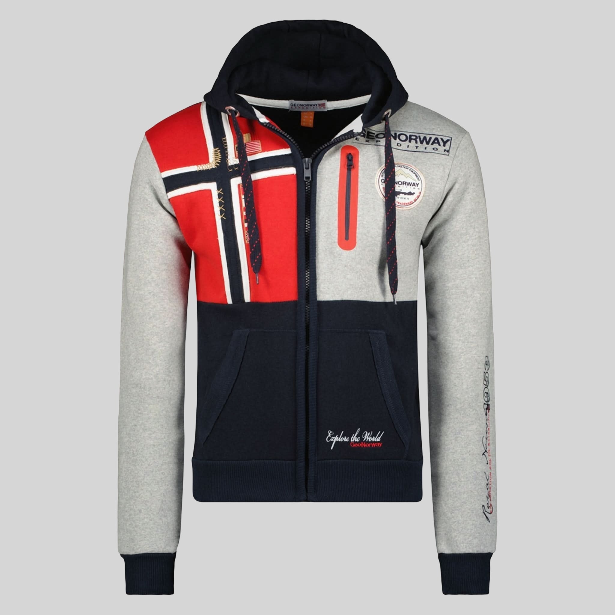 geographical-norway-gexplore-sweatjacke-herren-marine-mit-zip image 1