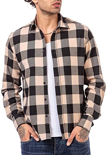 redbridge-hemd-herren-freizeithemd-kariert-beige-holzf-llerhemd image 7