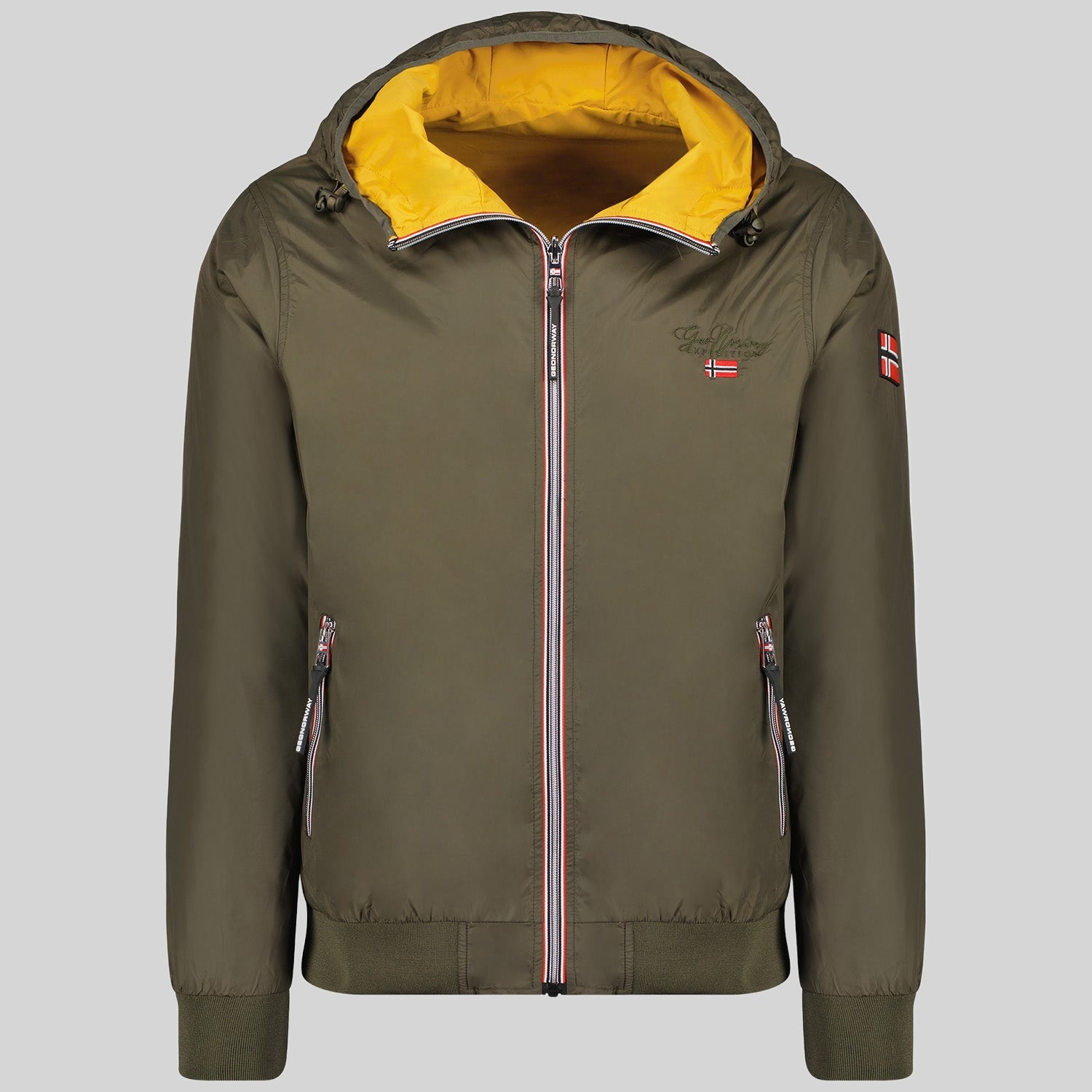 geographical-norway-arrivial-herren-wendejacke-kaki-leicht image 4