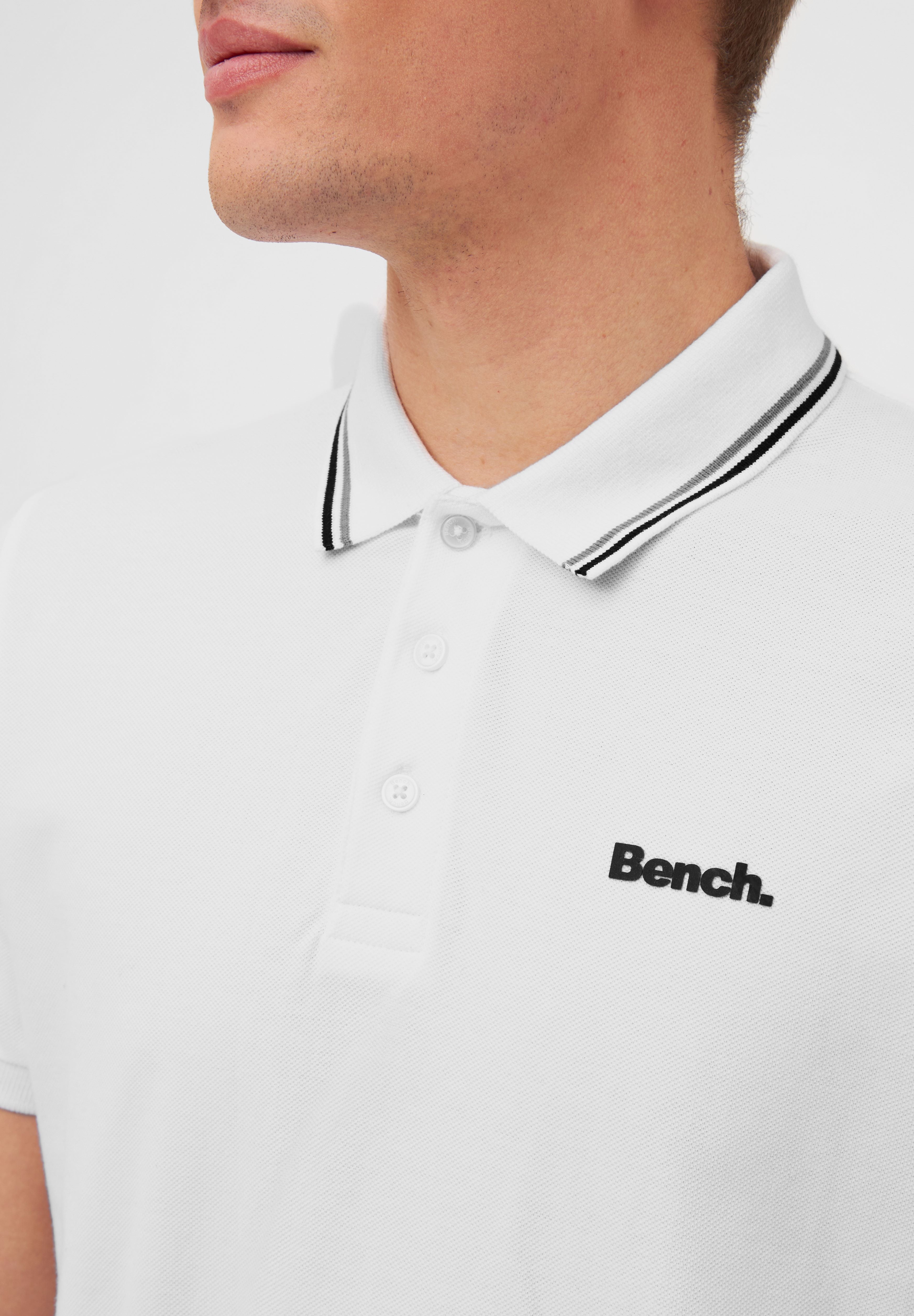 bench-gruff-poloshirt-herren-white-piqu-baumwolle image 4