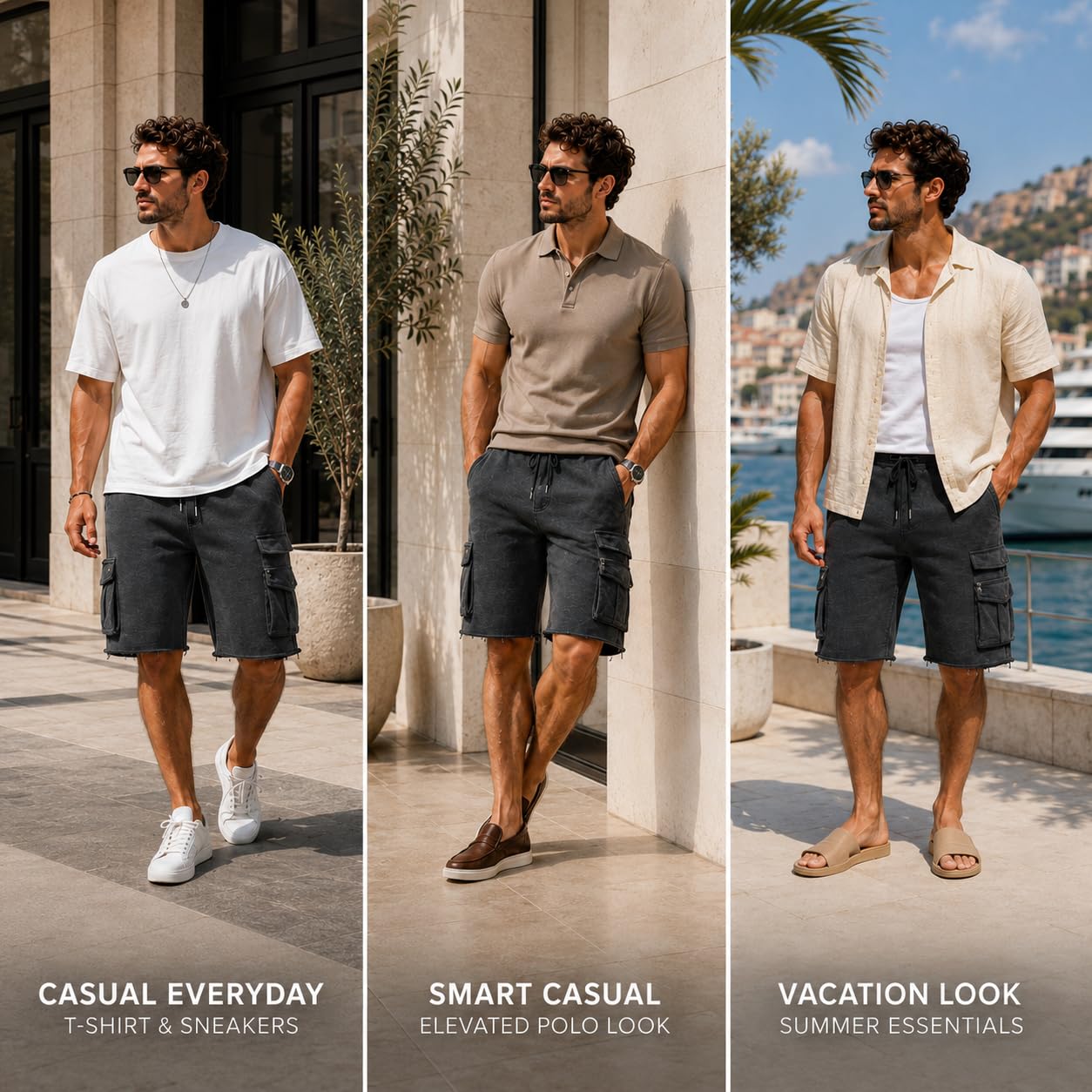 redbridge-cargo-shorts-herren-l-schwarz-rei-verschluss image 3