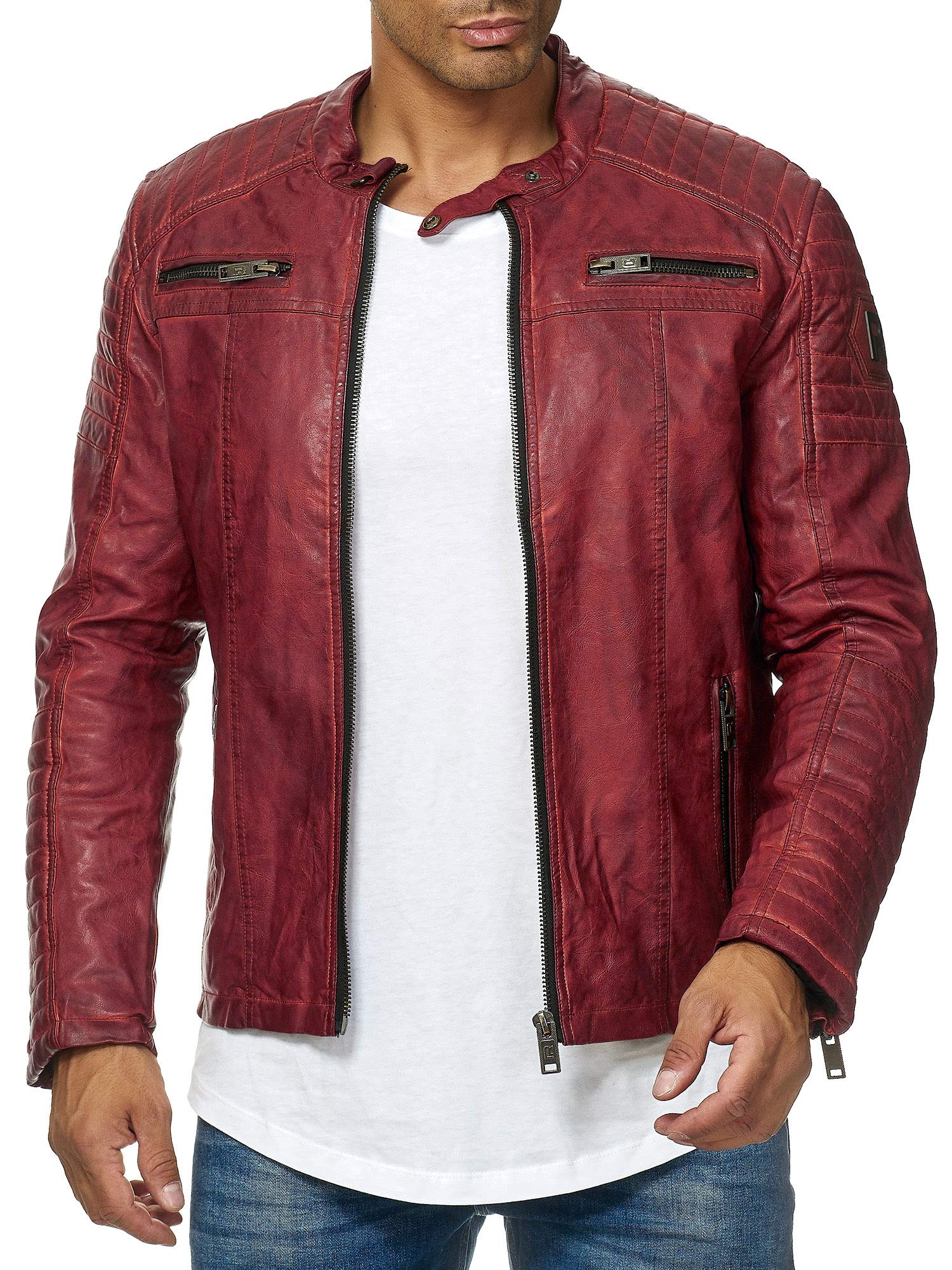 redbridge-m6013-biker-lederjacke-herren-schwarz-echtleder-stepp image 8