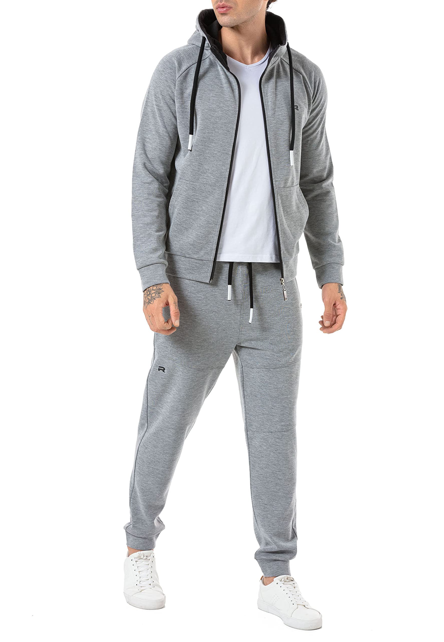 redbridge-jogginganzug-herren-2-teilig-sweatjacke-jogger-grau image 1