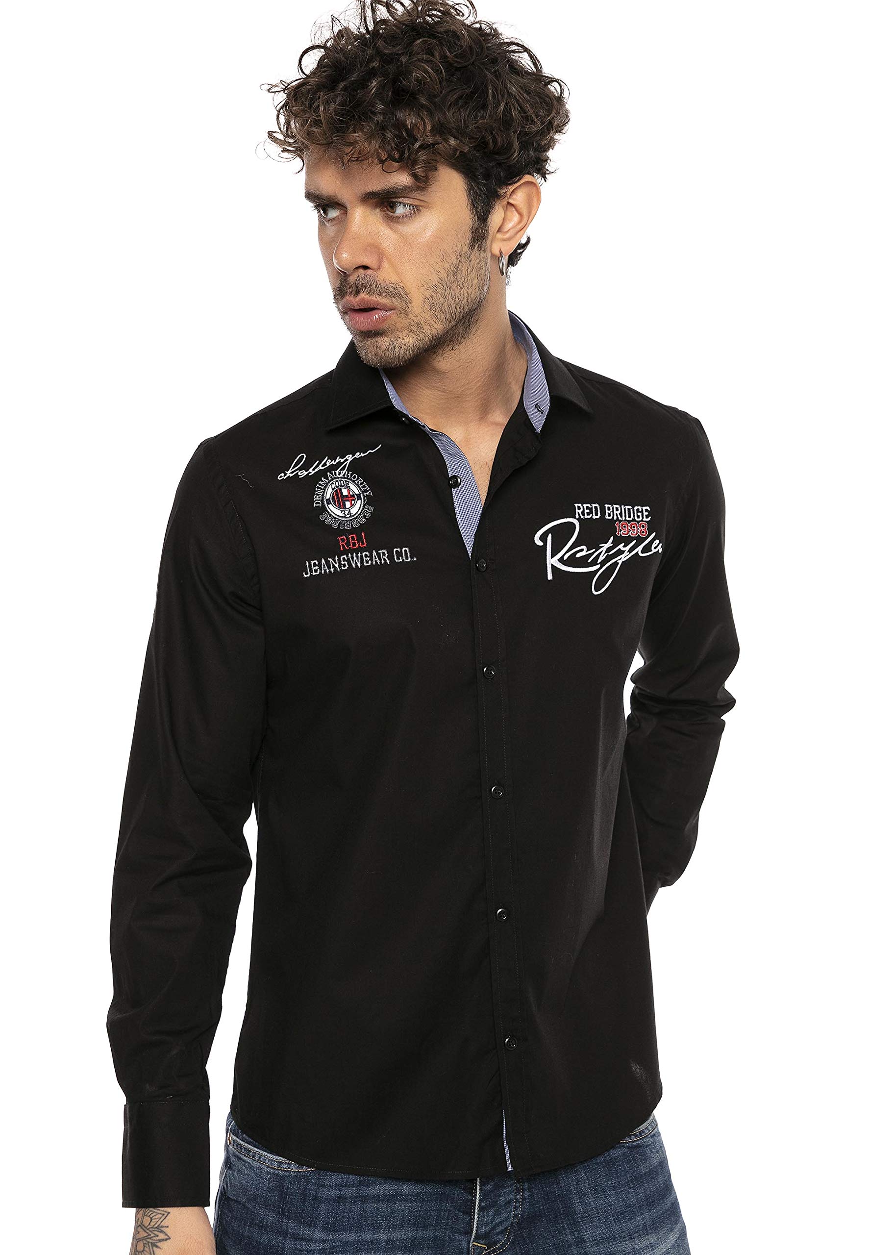 redbridge-freizeithemd-herren-casual-langarm-baumwolle-mint image 2