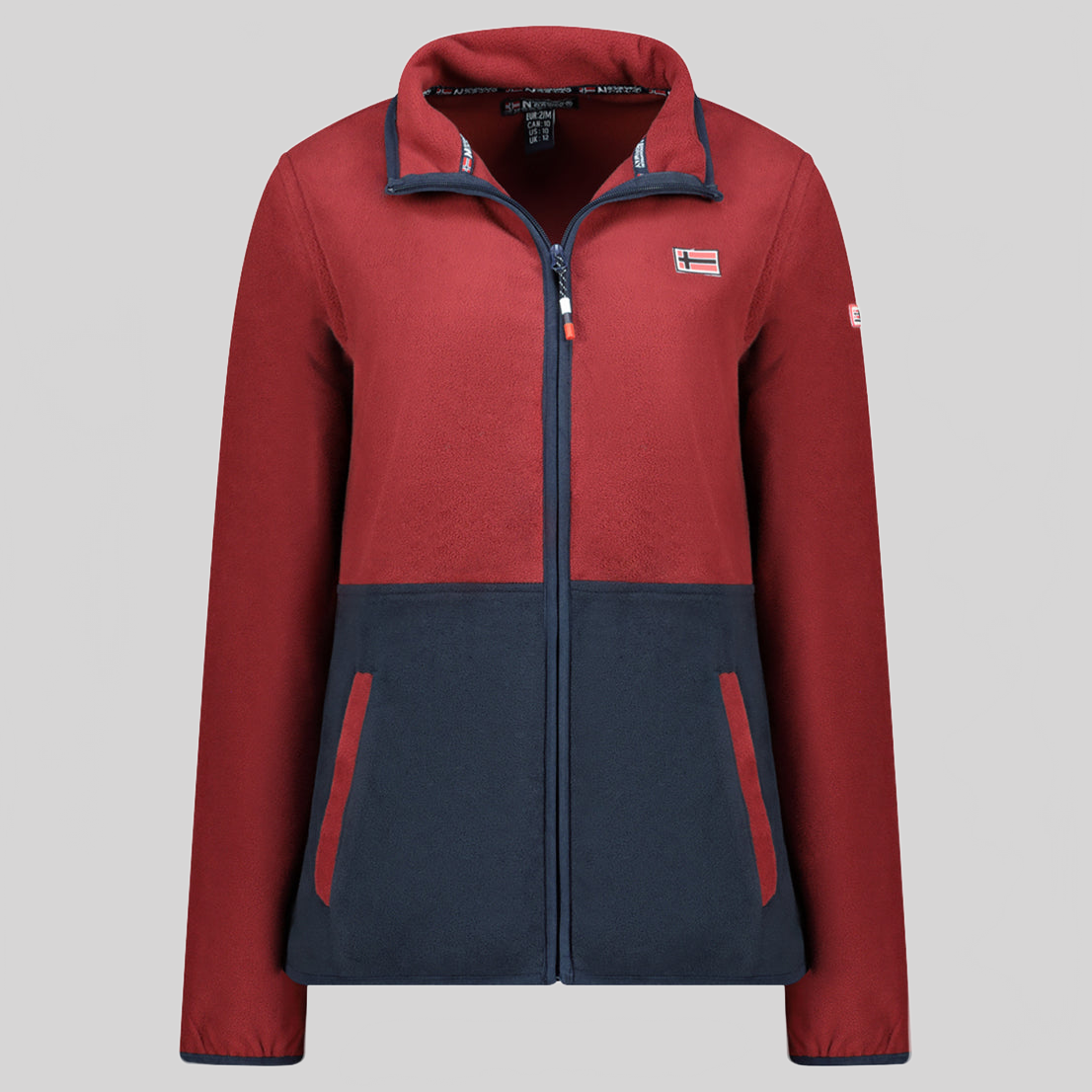 geographical-norway-touki-fz-fleecejacke-damen-bordeaux image 3