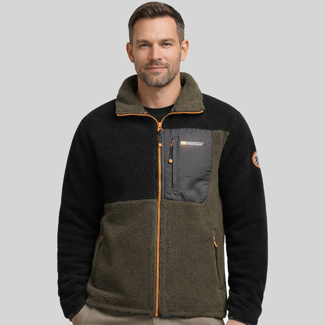 geographical-norway-tarley-herren-fleecejacke-ecru-rei-verschluss image 7