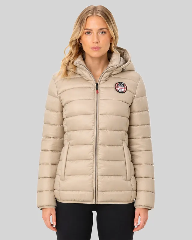 geographical-norway-atikabadge-damen-steppjacke-beige-kapuze image 1