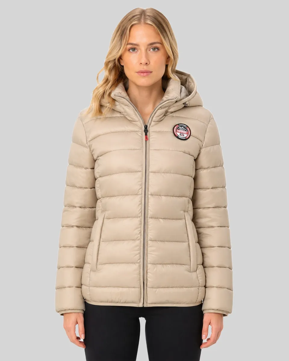 geographical-norway-atikabadge-damen-steppjacke-beige-kapuze image 1