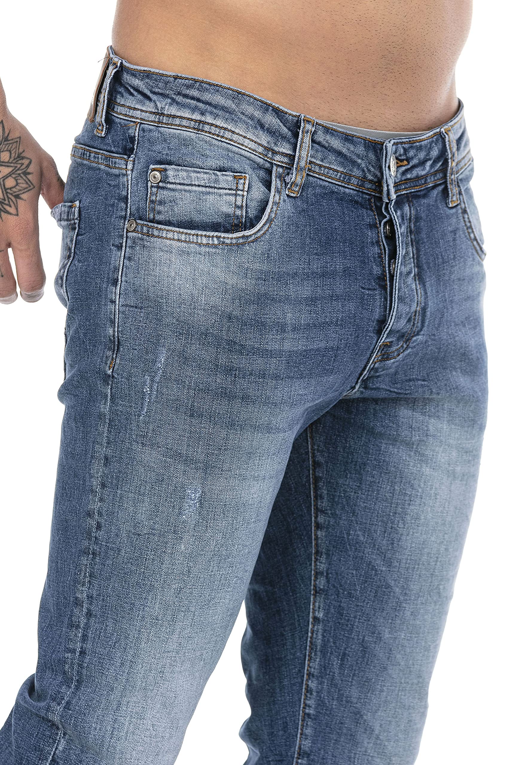redbridge-used-look-jeans-herren-denim-dunkelblau image 5