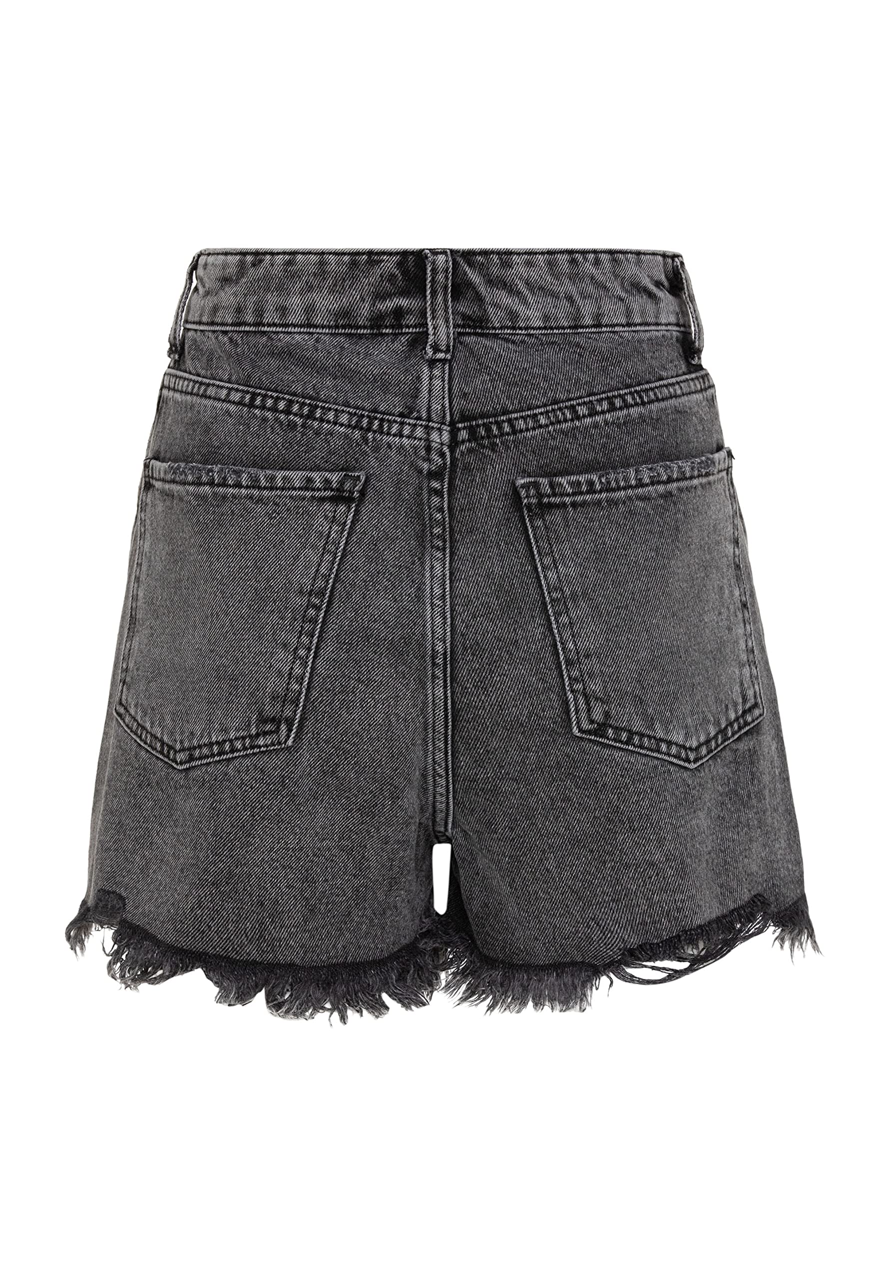 redbridge-jeansshorts-damen-grau-w25-high-waist-kurze-hose image 6