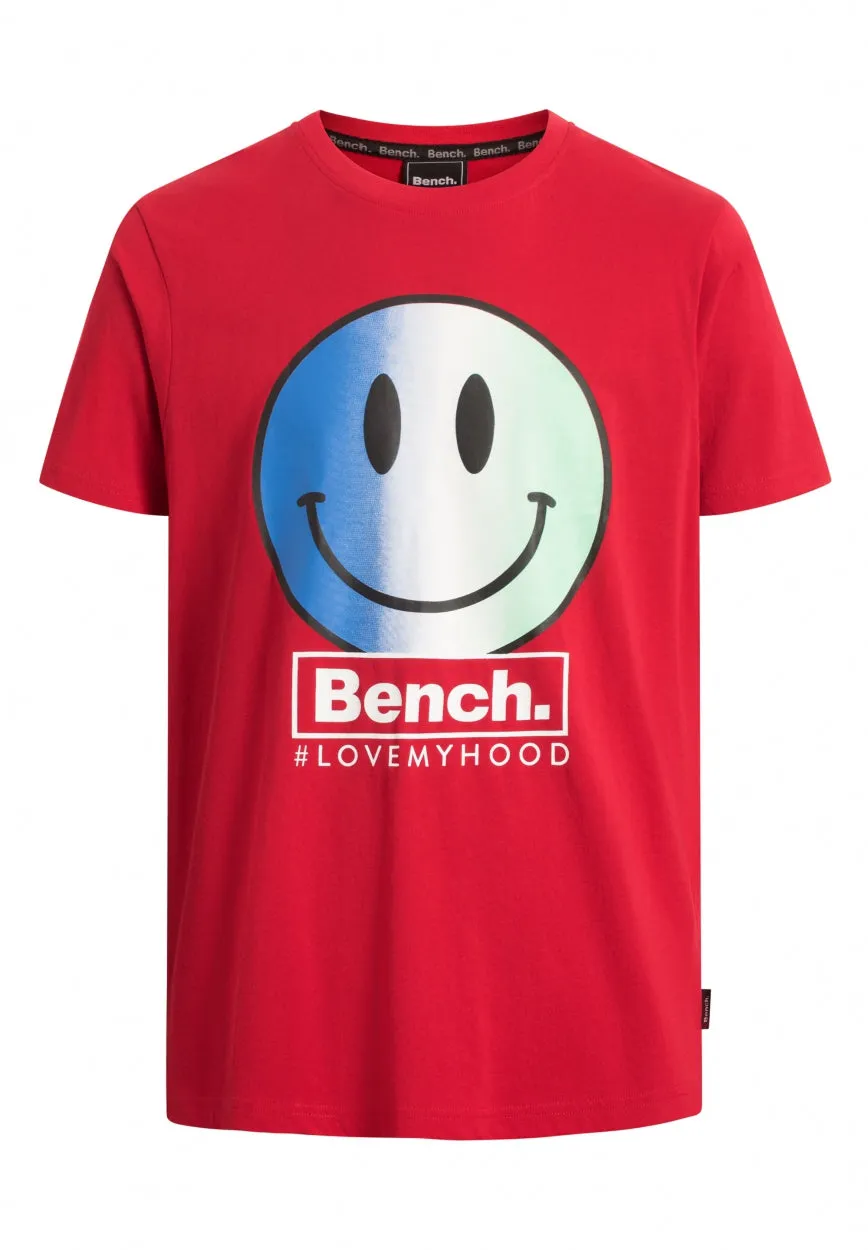 bench-smiler-t-shirt-herren-red-smiley-baumwolle-print image 1