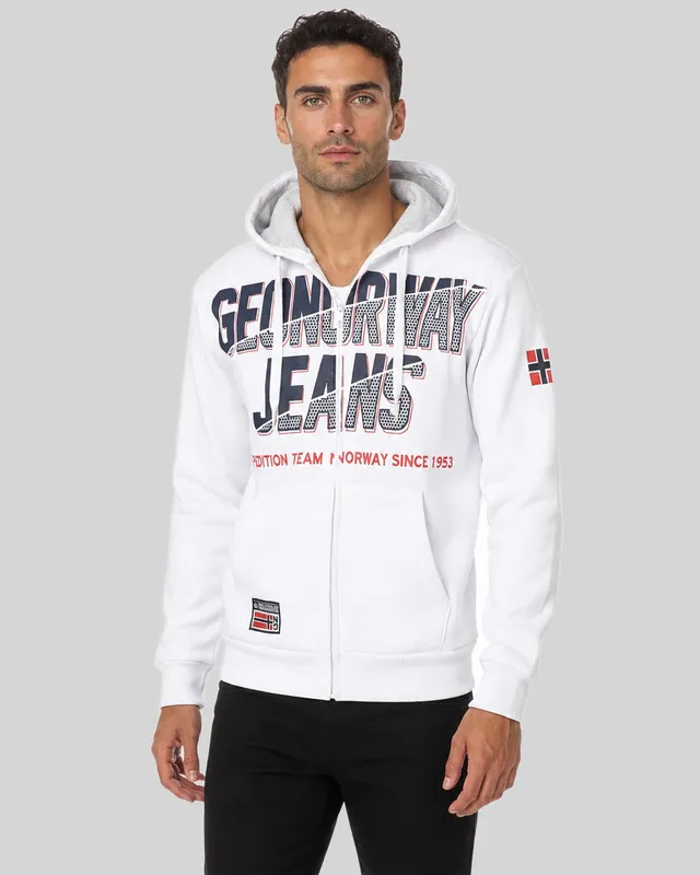 geographical-norway-gasper-herren-zip-hoodie-schwarz-baumwolle image 1