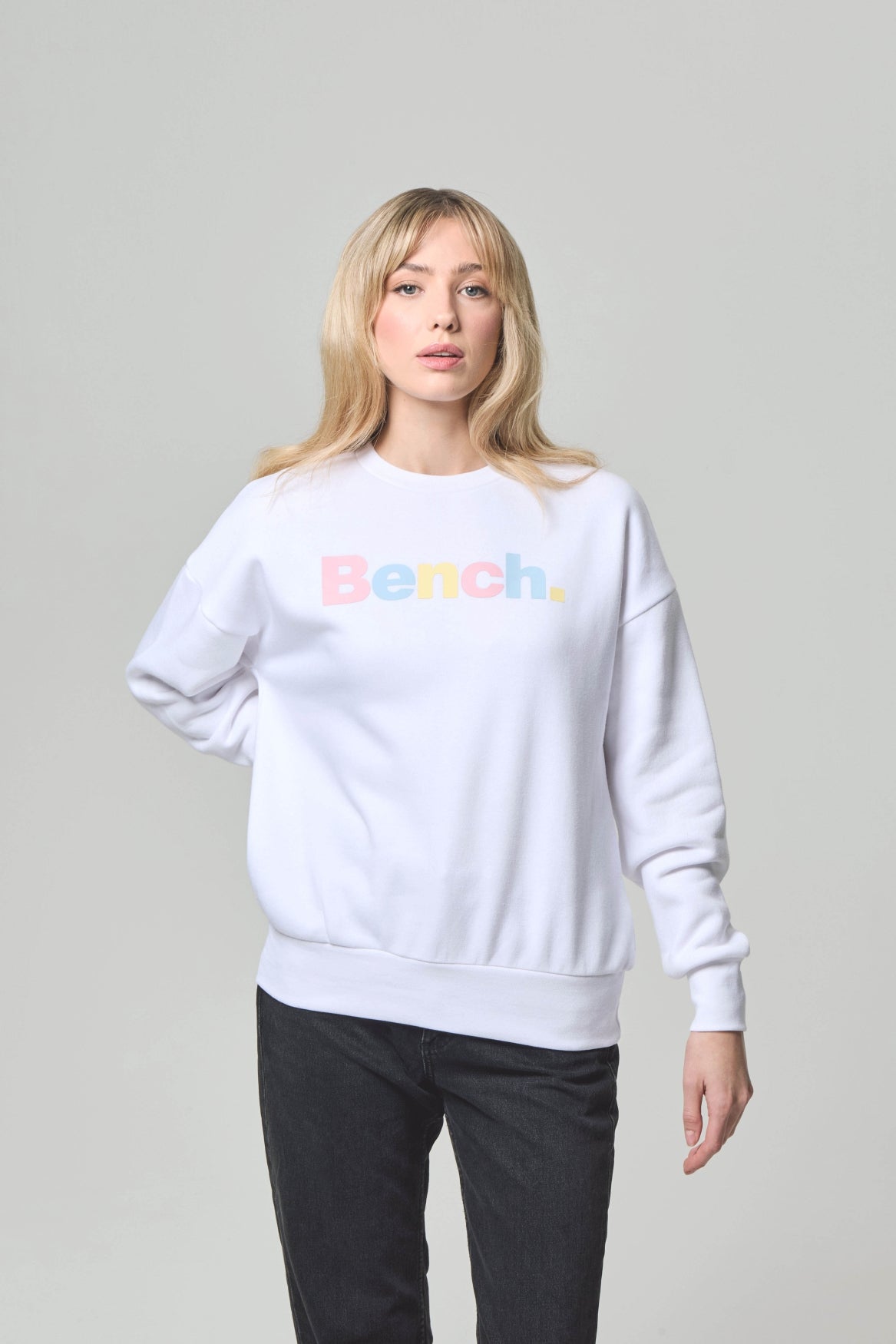 bench-kaufa-sweatshirt-damen-regular-fit-rundhals-in-wei-navy-oder-light-sage image 3