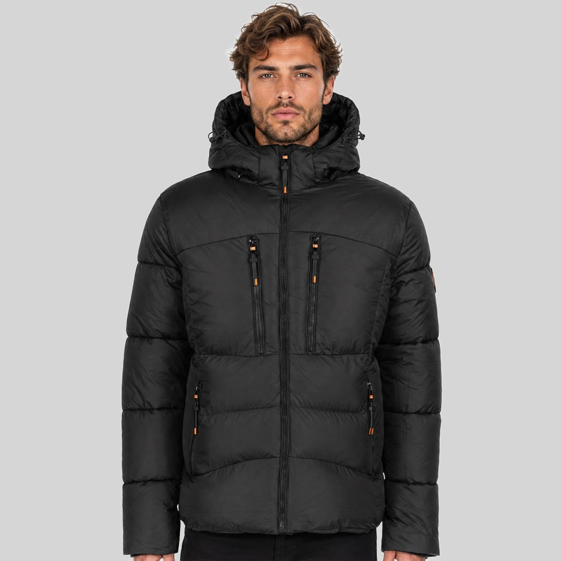 geographical-norway-armenie-steppjacke-herren-schwarz-mit-kapuze image 1