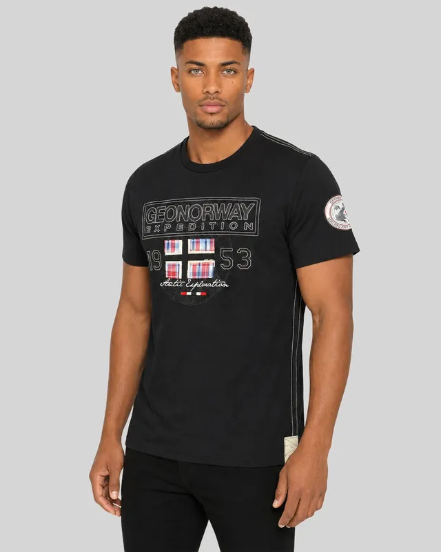 geographical-norway-jolimpia-herren-t-shirt-schwarz-kurzarm image 1