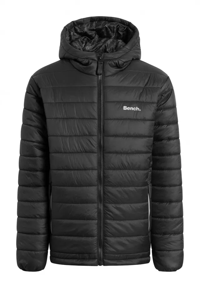 bench-soller-pufferjacke-jungen-schwarz-mit-kapuze image 1