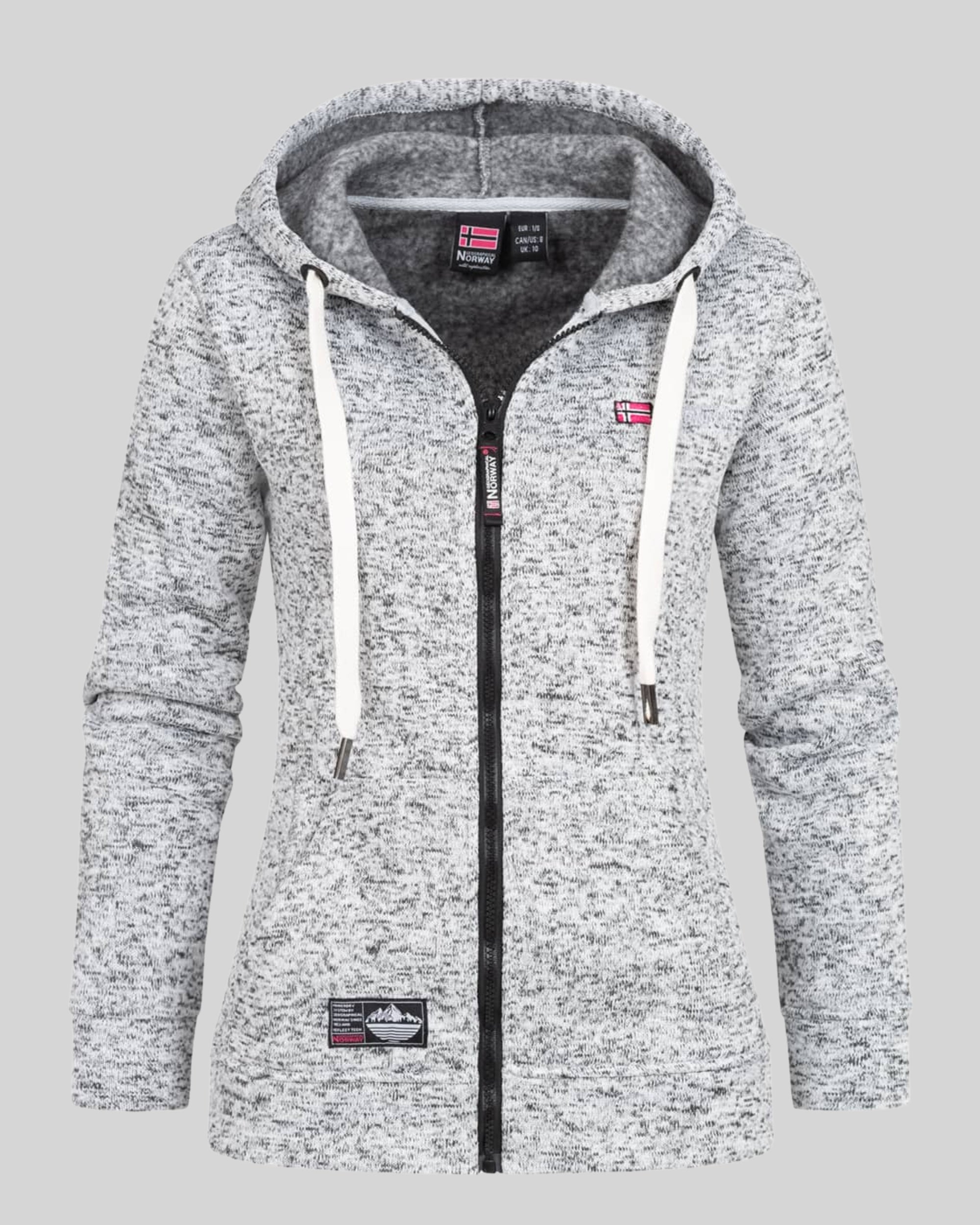 geographical-norway-talerte-damen-hoodie-schwarz-kapuze image 1