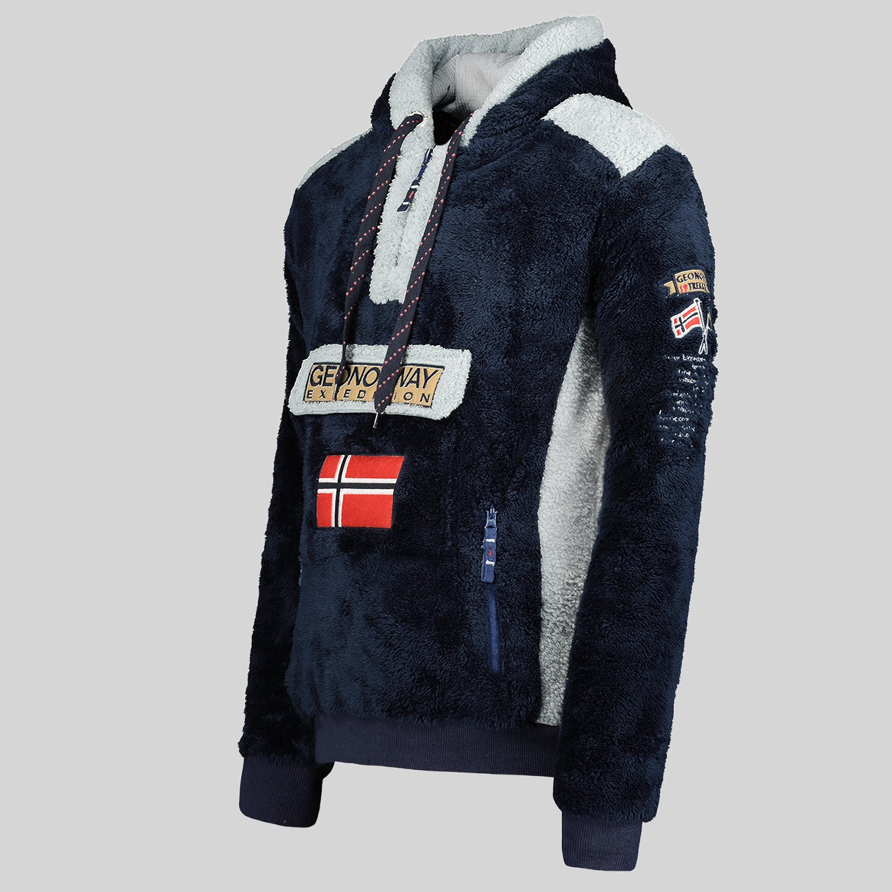 geographical-norway-gymclass-sherco-herren-fleecejacke-schwarz-kapuze-rei-versch image 7