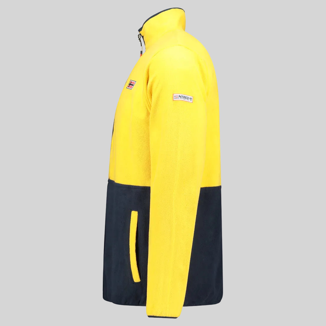 geographical-norway-touki-herren-fleecejacke-senf-rei-verschluss image 5