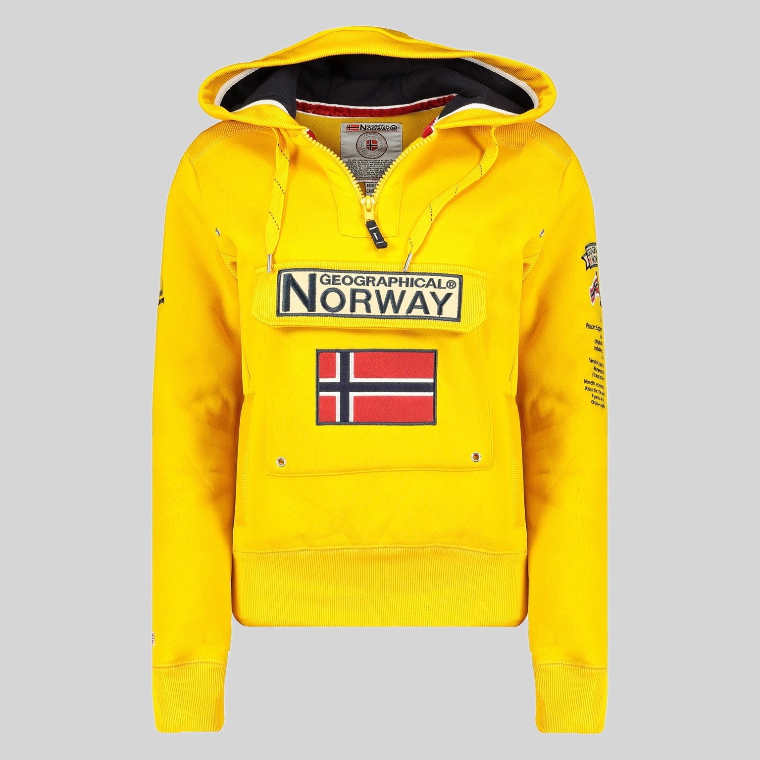 geographical-norway-gymclass-damen-hoodie-marine-mit-rei-verschluss image 3