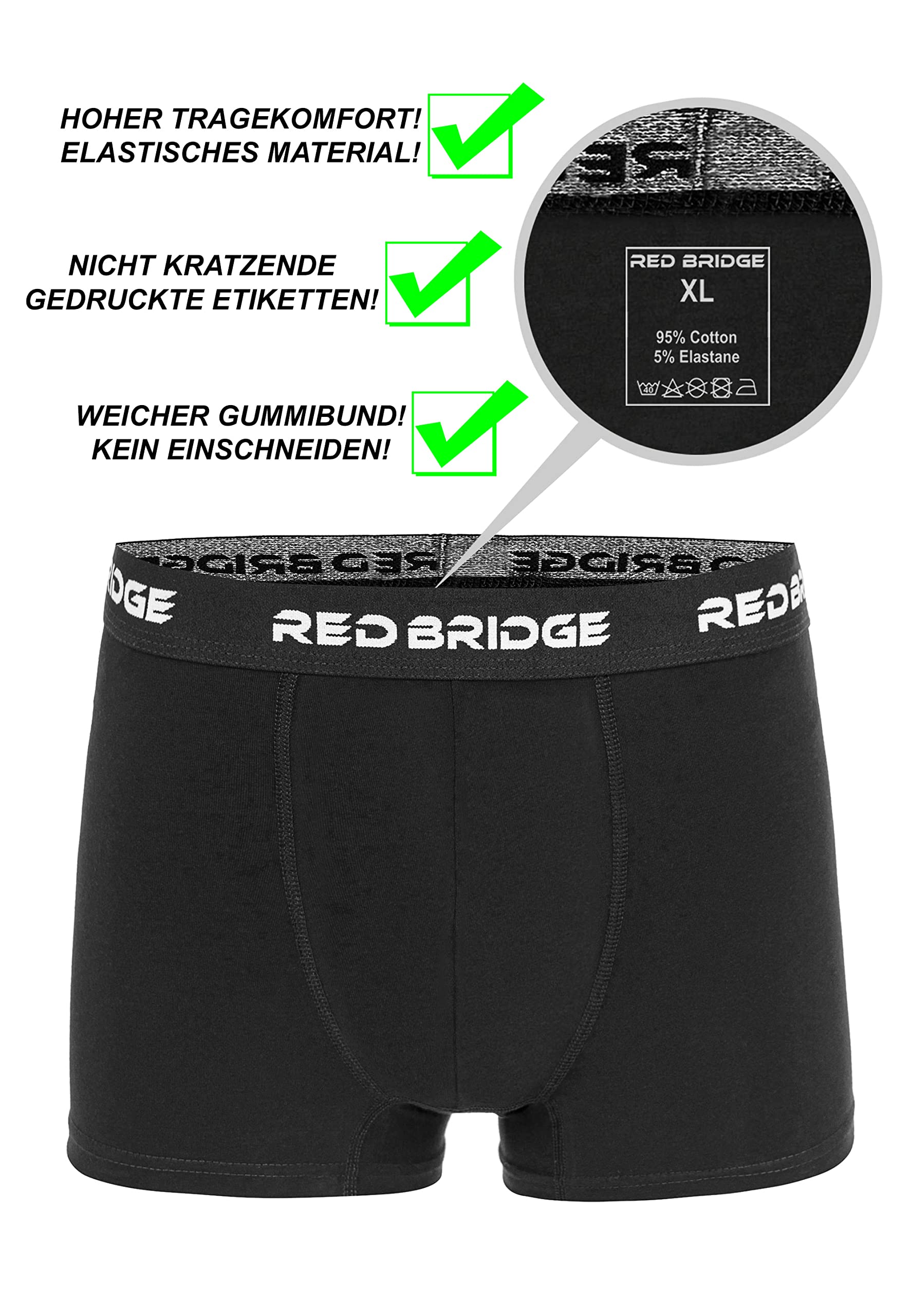 redbridge-m7301-boxershorts-6er-herren-m-schwarz-wei image 3