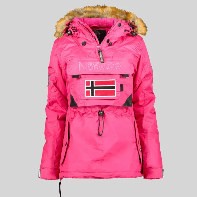 geographical-norway-bulle-parka-schwarz-fell-damen image 1