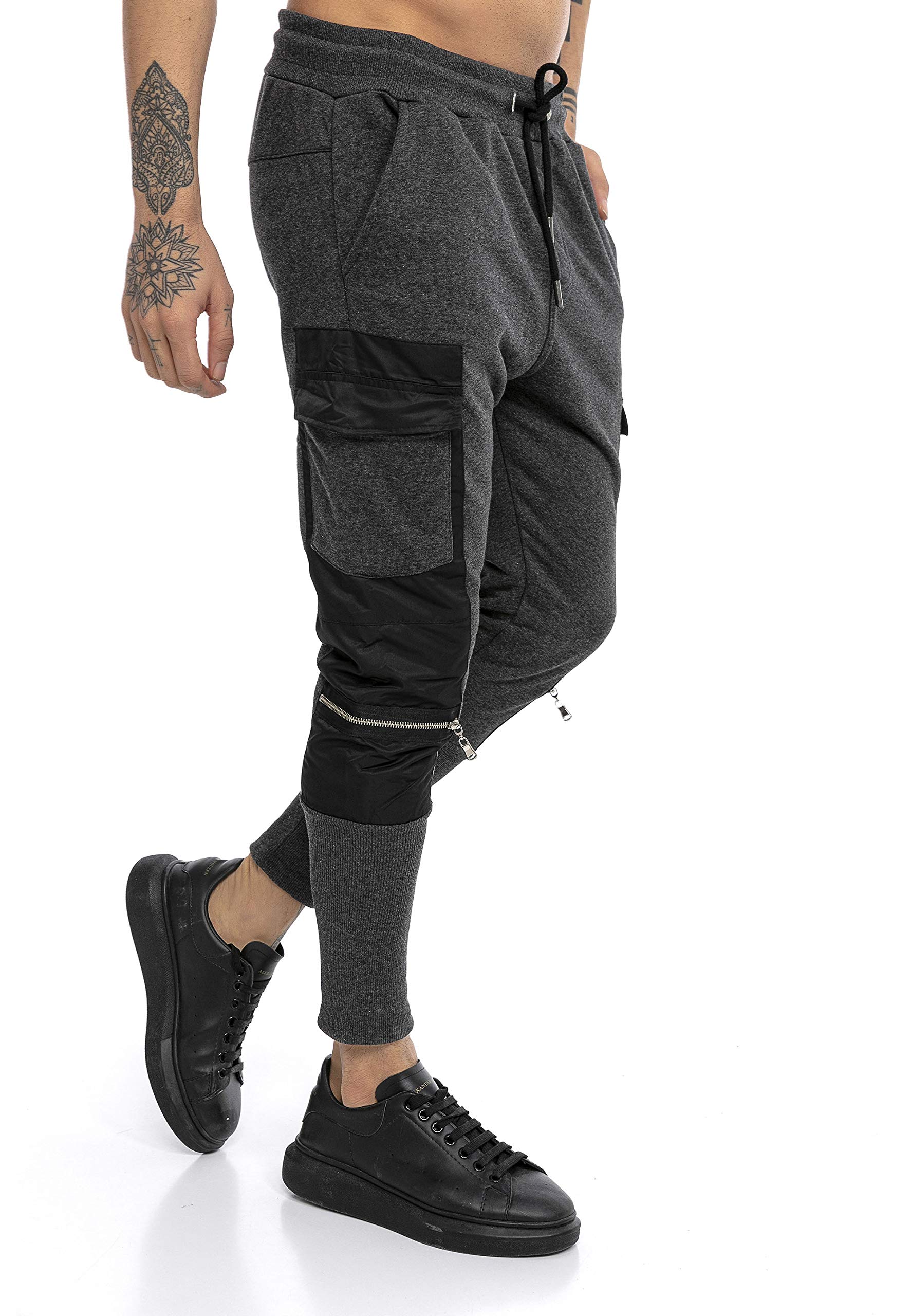 redbridge-hosen-cargo-jogger-black-pocket-sweatpants image 1