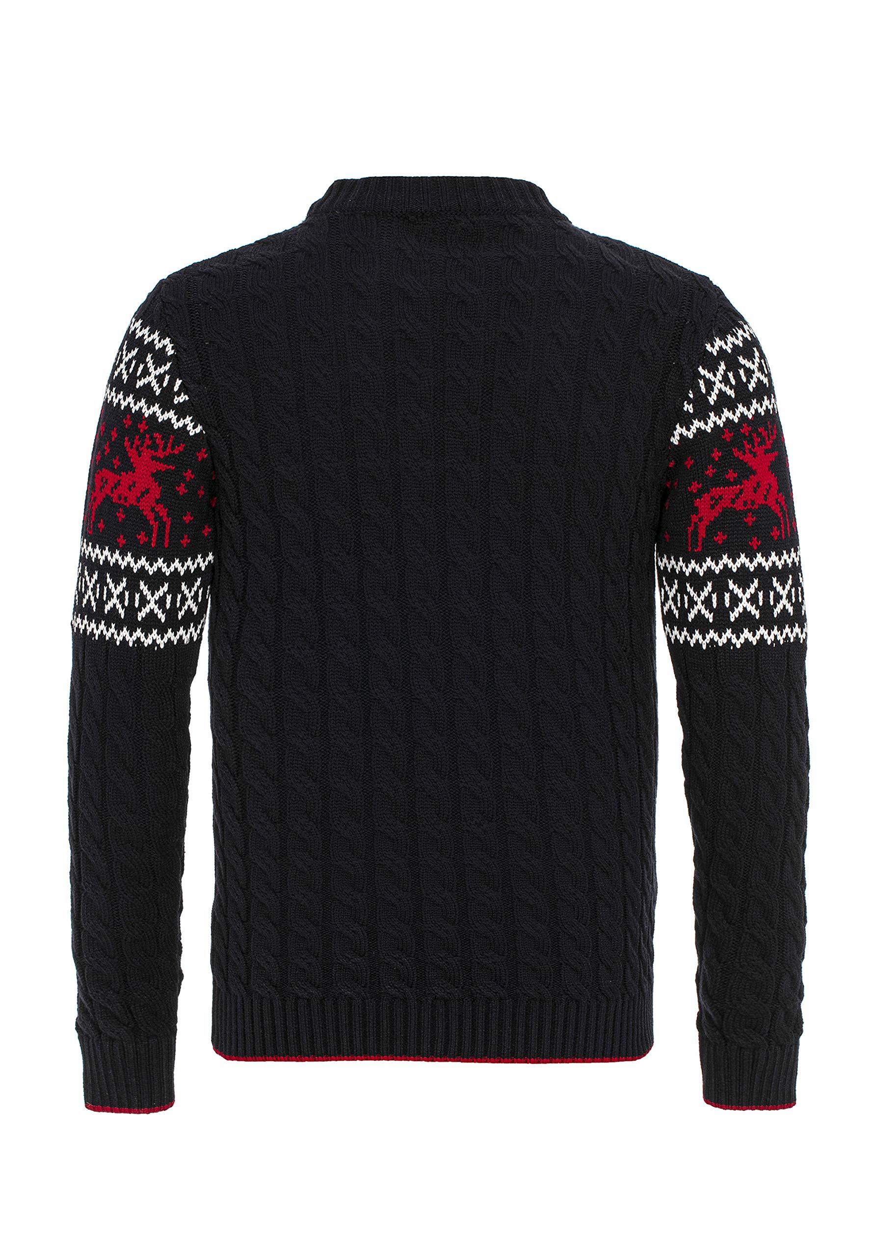 redbridge-m3119-norweger-pullover-herren-slim-fit-blau-l-rentier image 7