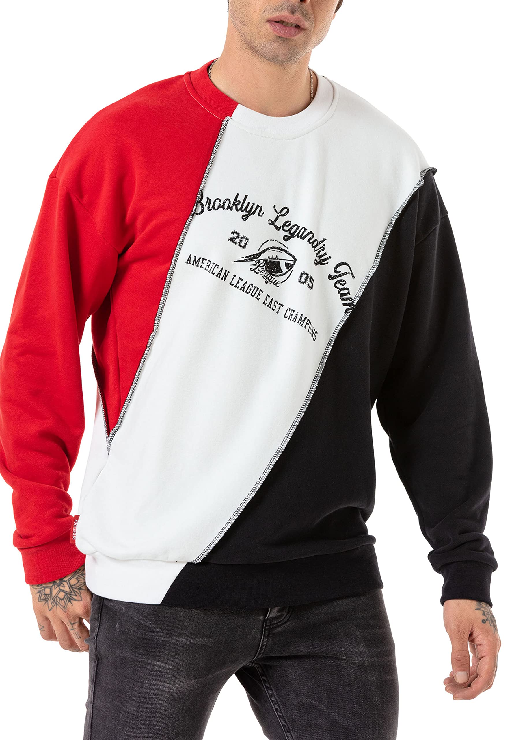 redbridge-sweatshirt-herren-rundhals-naht-gr-e-l image 5