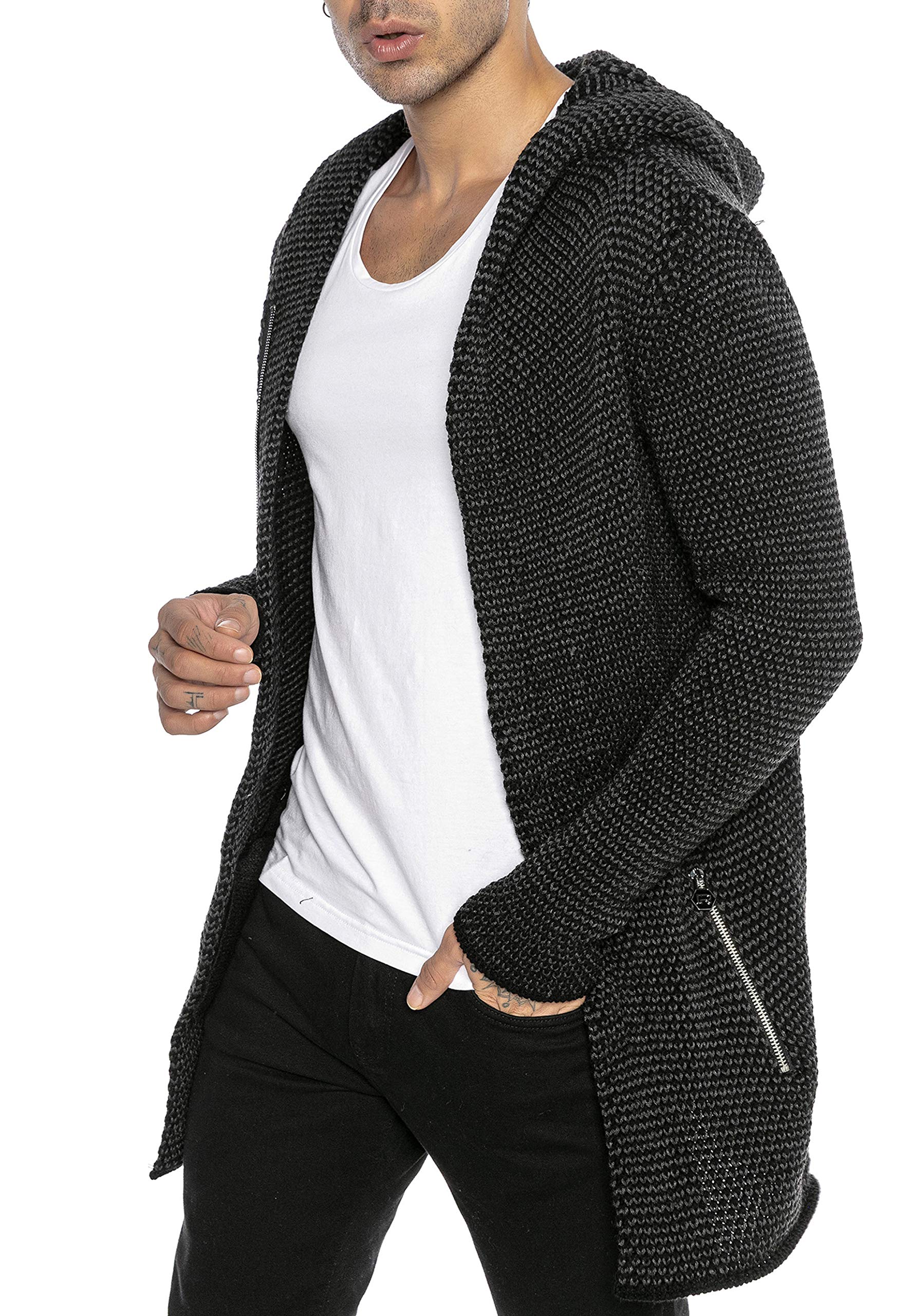 redbridge-cardigans-herren-strickjacke-cardigan-mit-kapuze image 4