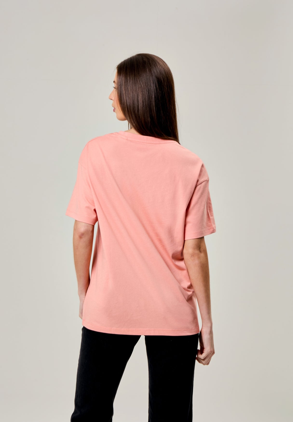 bench-haizel-t-shirt-damen-coral-oversized-v-ausschnitt image 8