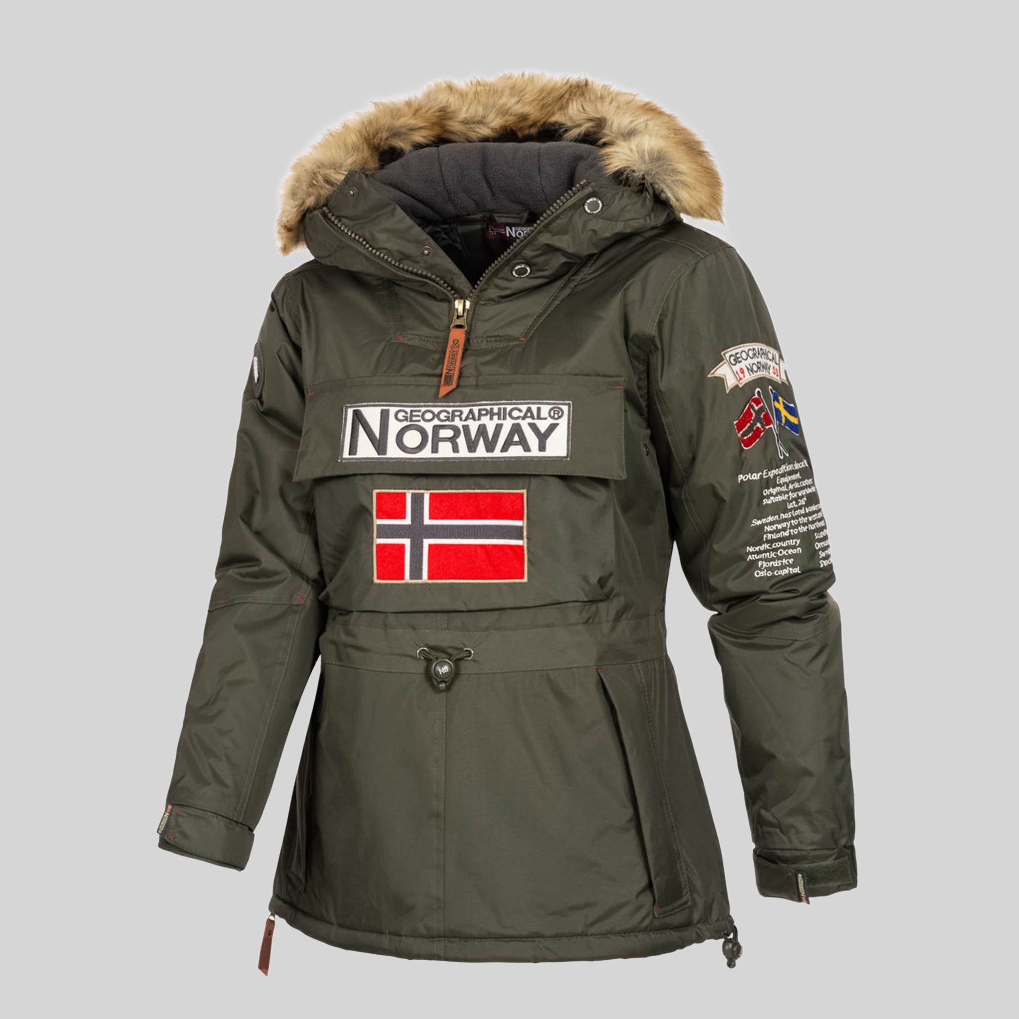 geographical-norway-bridget-damen-parka-winterjacke-kaki image 6