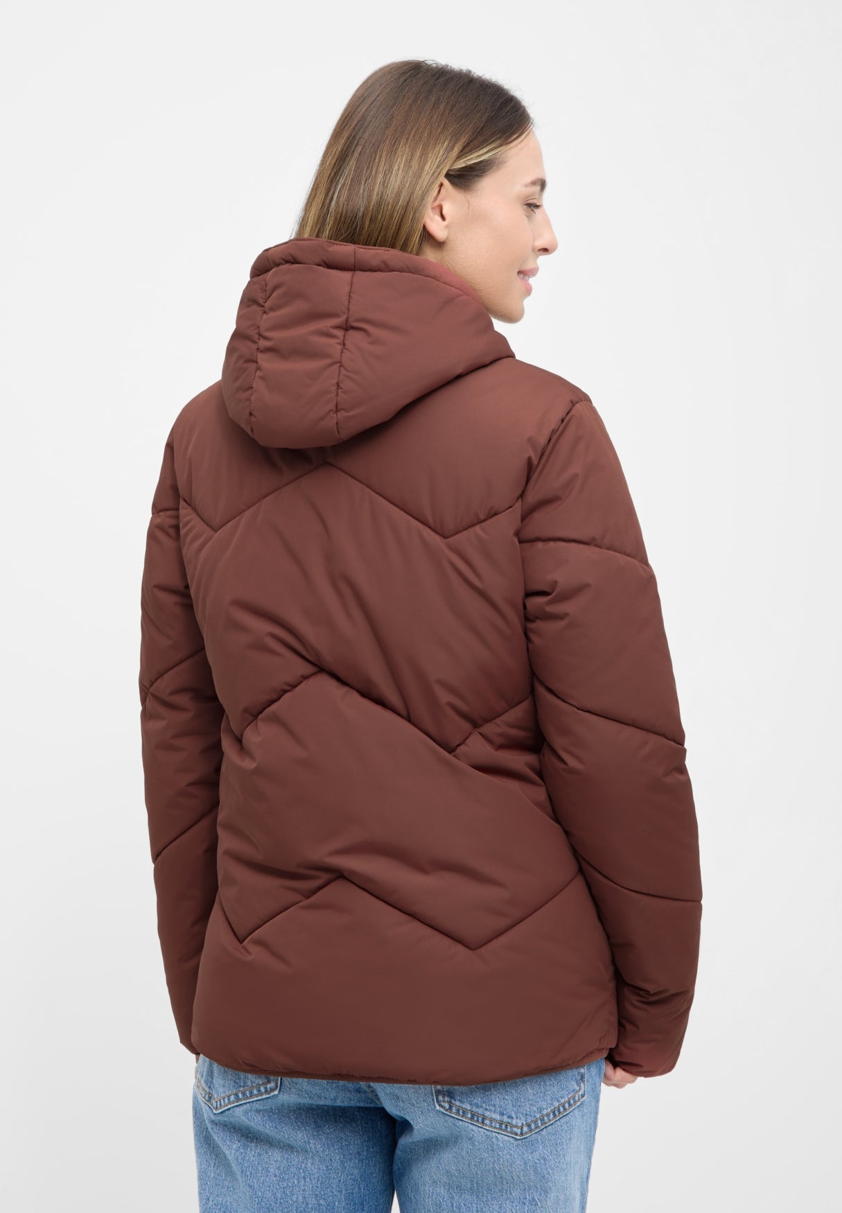 bench-kriya-damen-pufferjacke-rust-stepp-slim-fit image 3